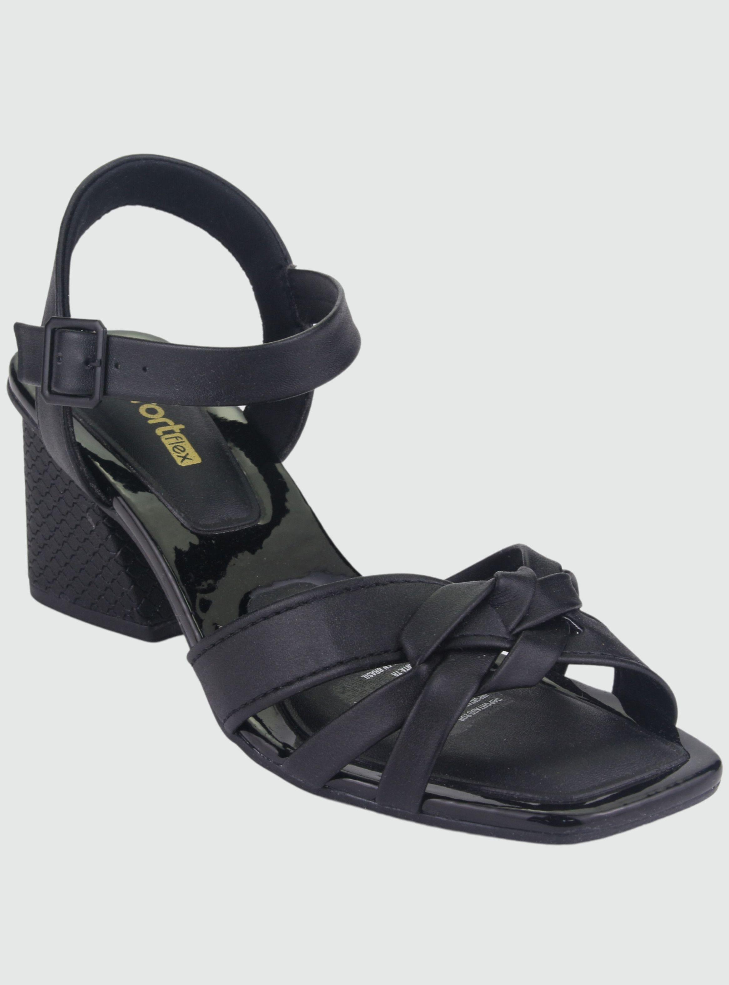 Sandalia Comfortflex Mujer 2274402 Negro Moda-2