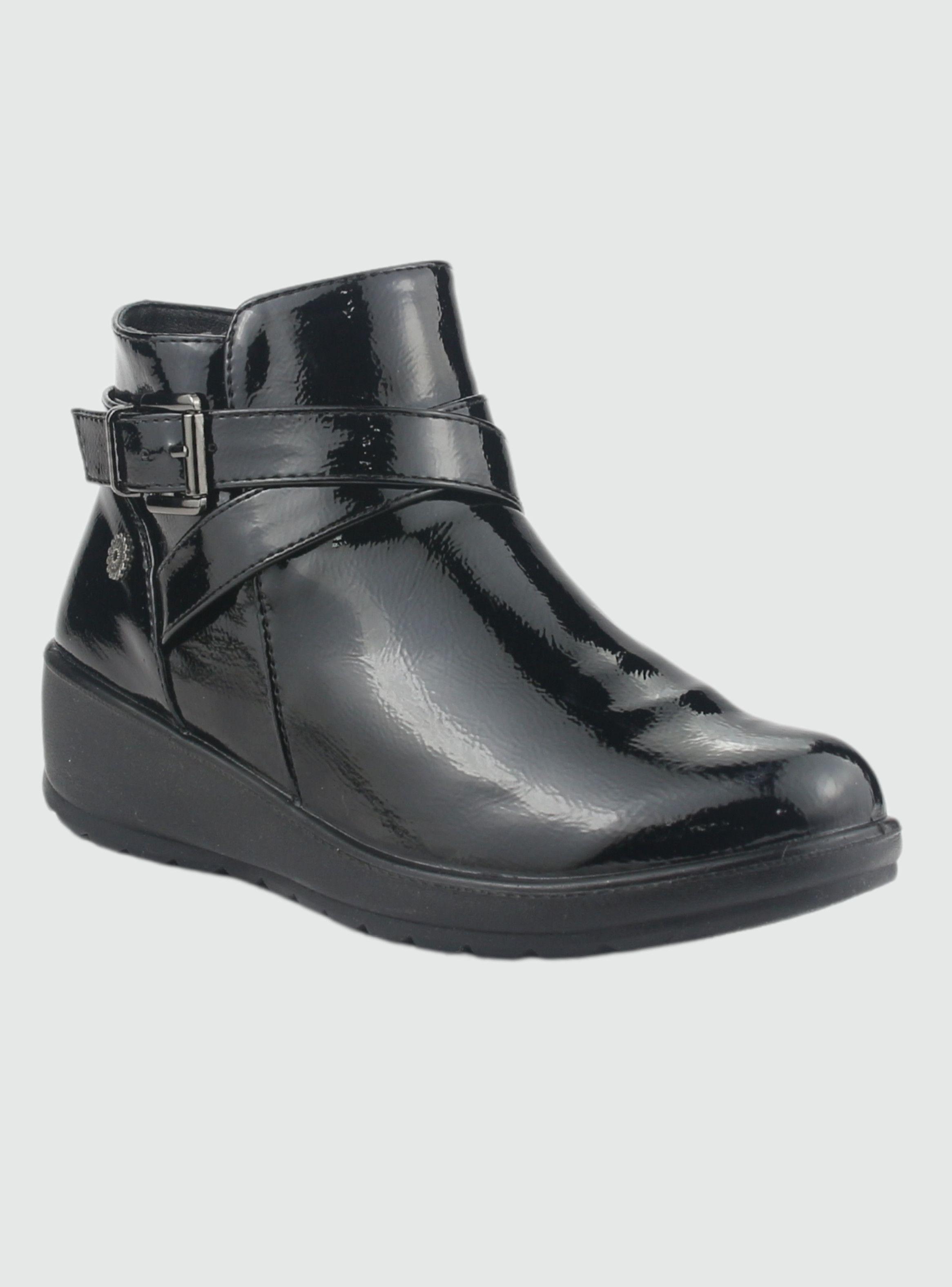 Botin Chalada Mujer Confort-6 Negro Casual-2