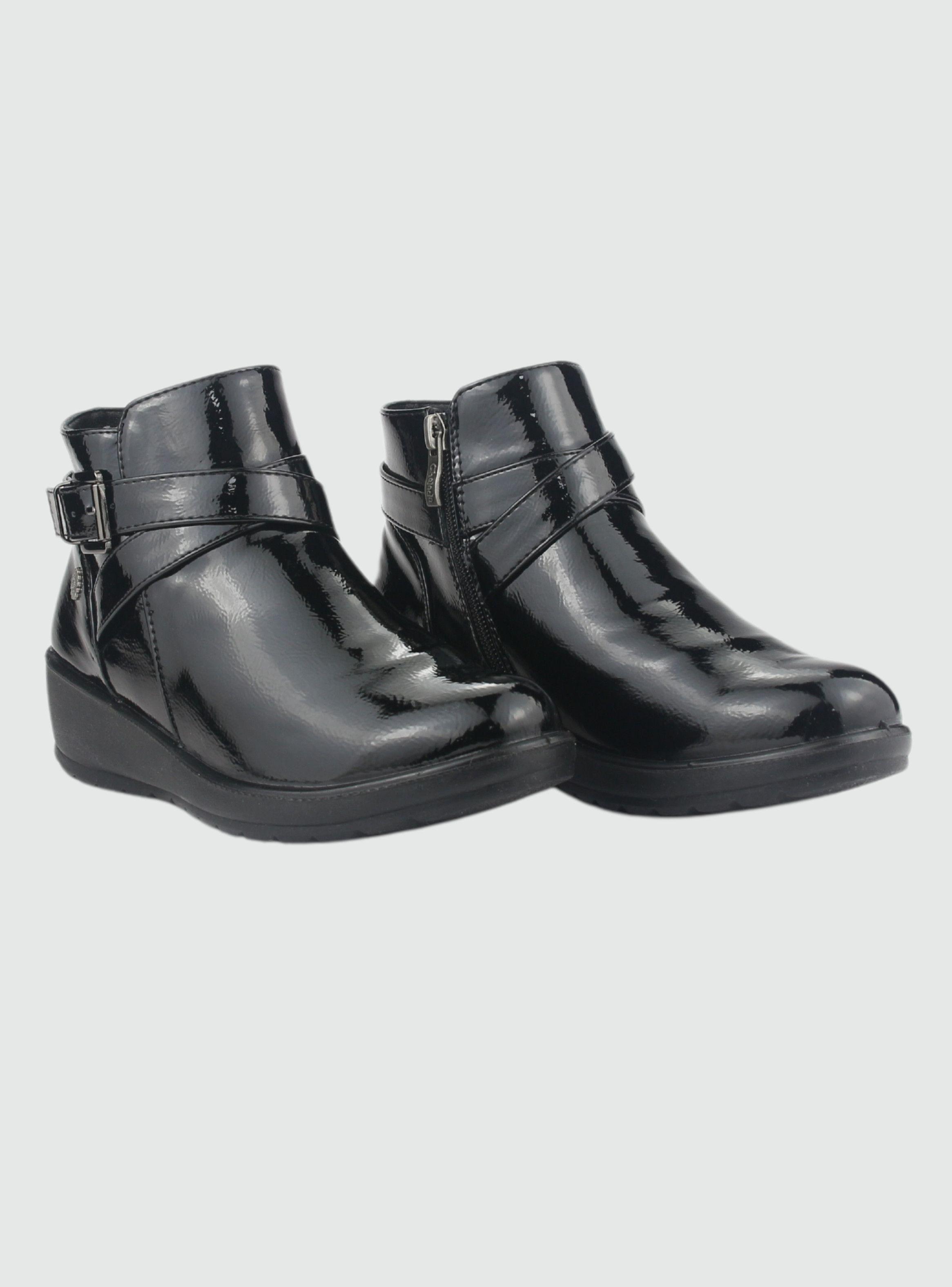 Botin Chalada Mujer Confort-6 Negro Casual-4