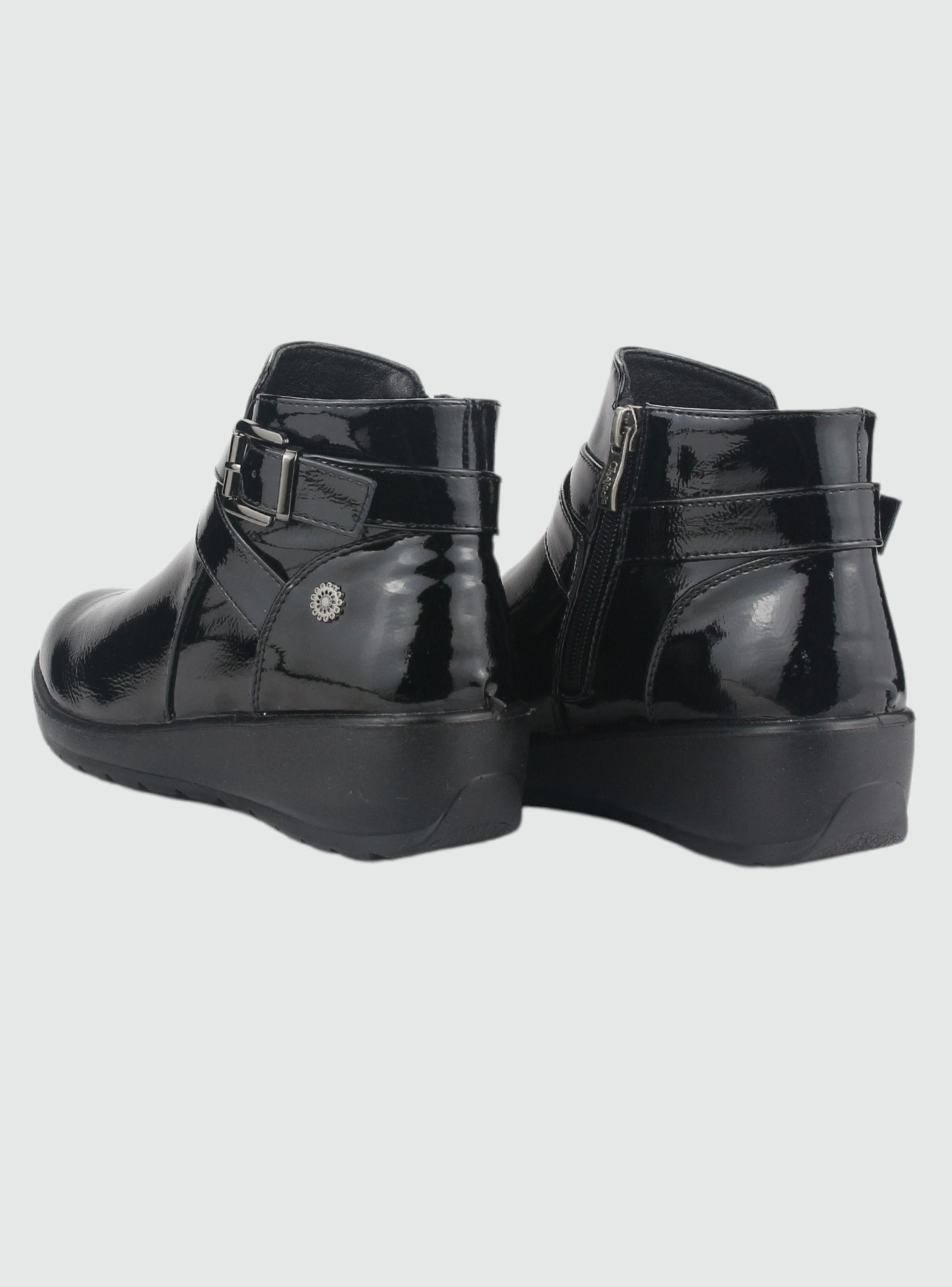 Botin Chalada Mujer Confort-6 Negro Casual-5