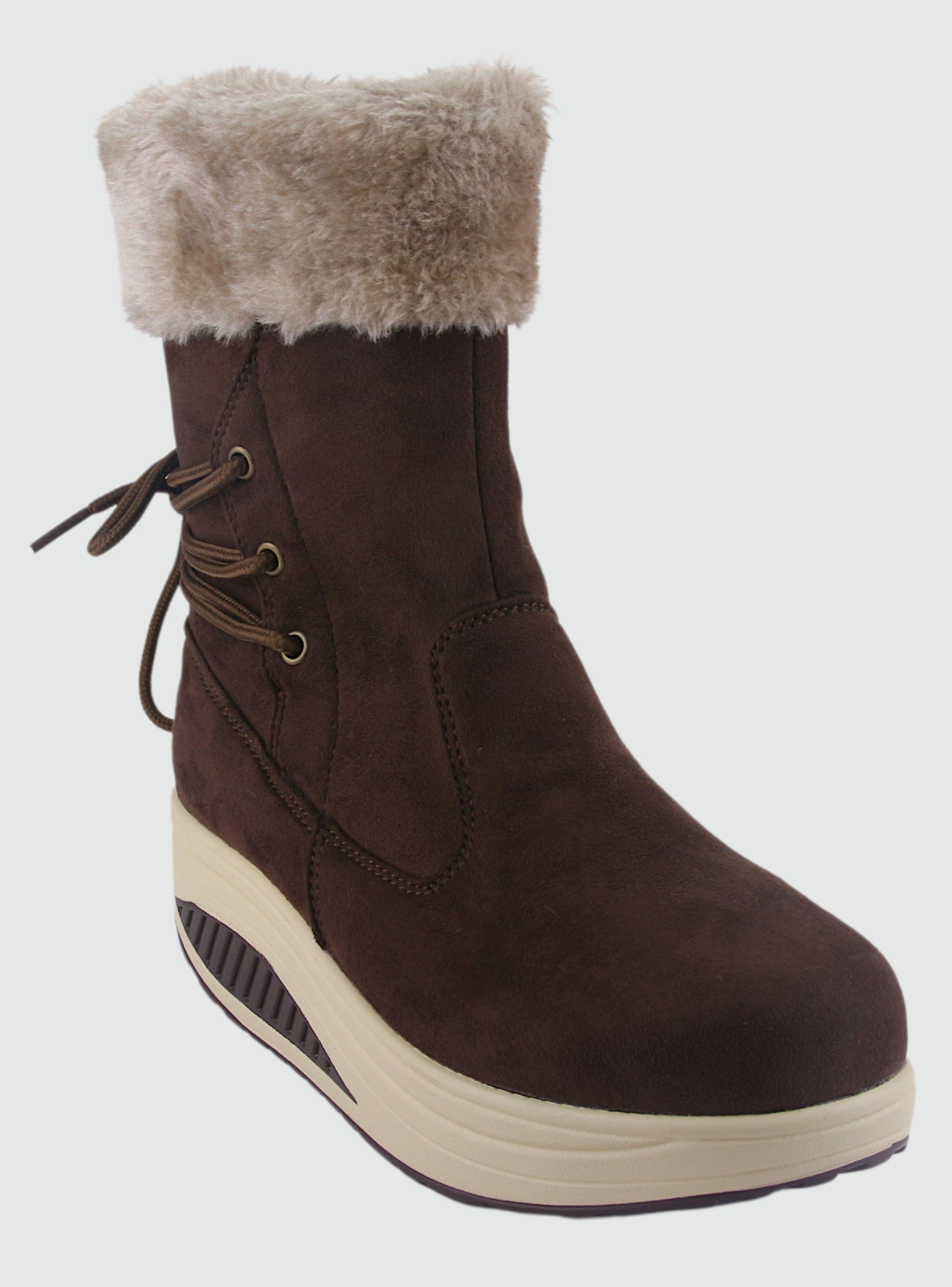 Botin Funway Mujer Tija-34 Café Casual-2