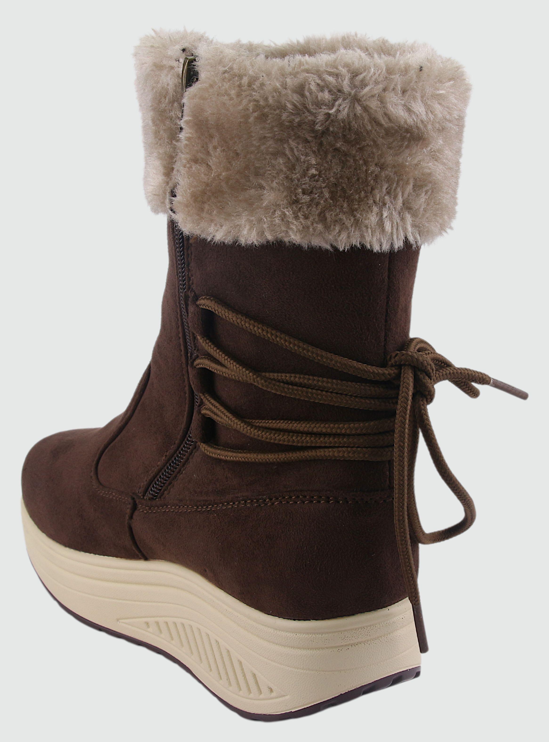 Botin Funway Mujer Tija-34 Café Casual-3