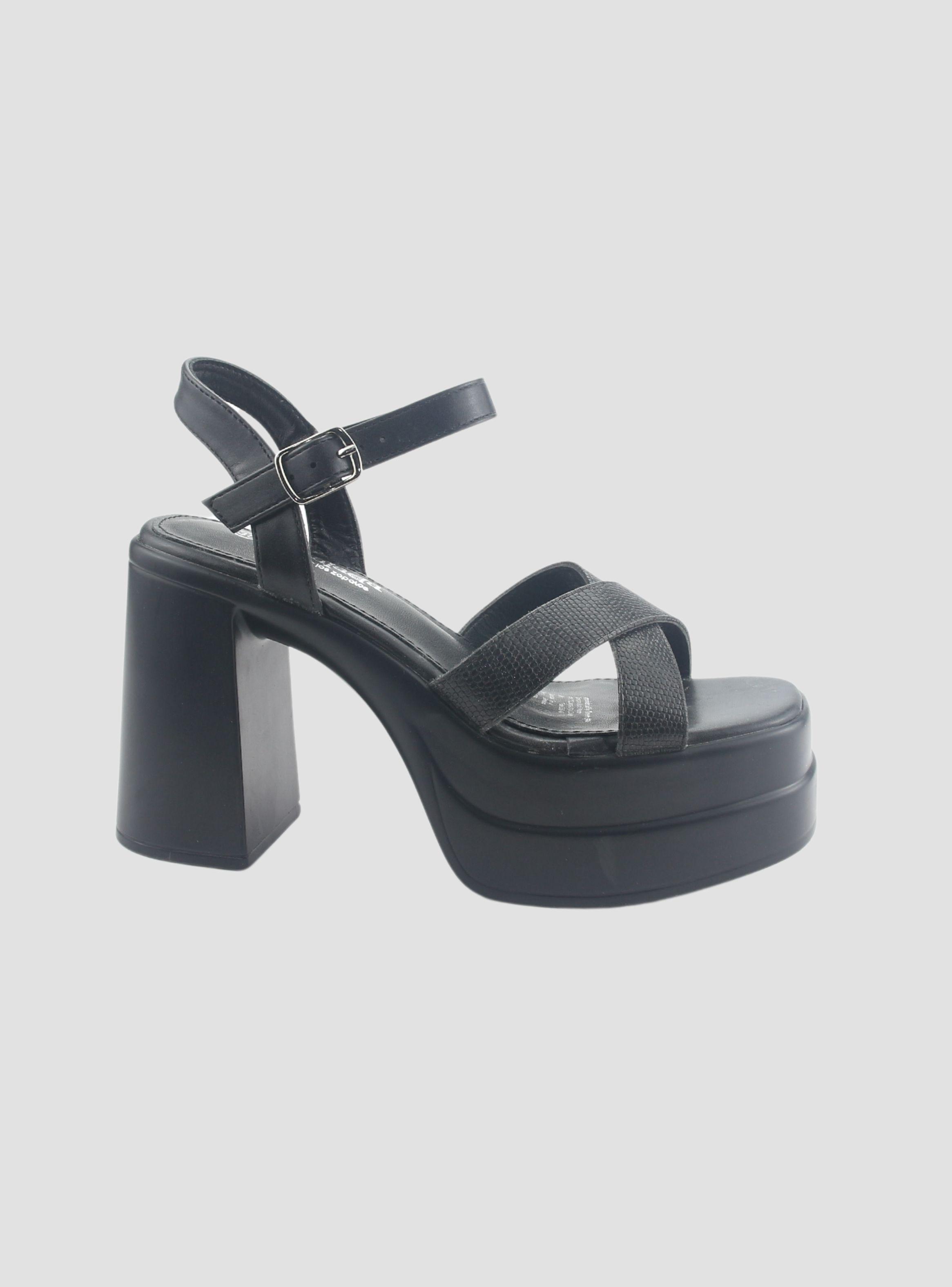Sandalia Chalada Mujer Vizze-1 Negro Casual-0