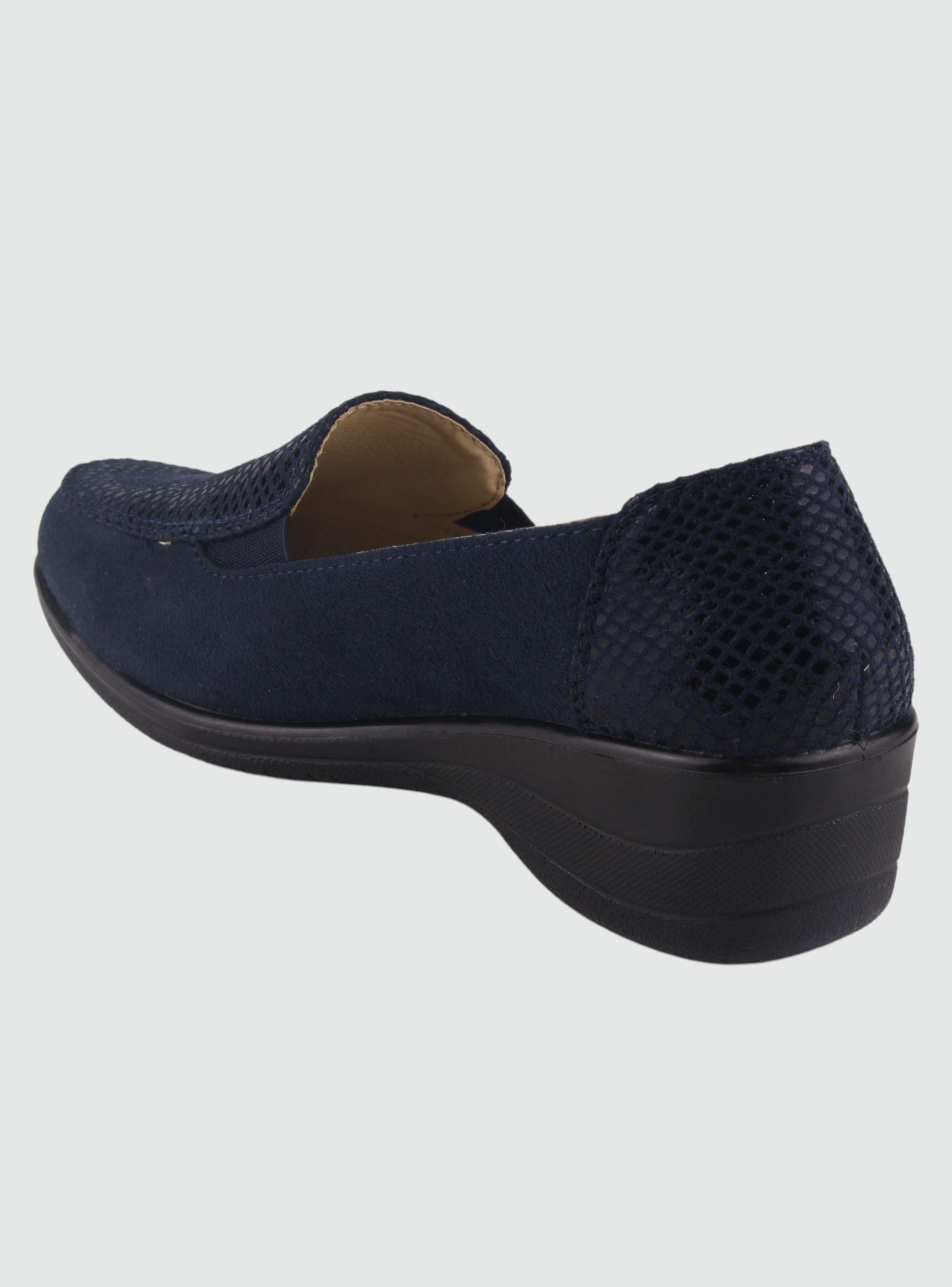 Mocasin Chalada Mujer Oscar-1 Azul Marino Comfort-3