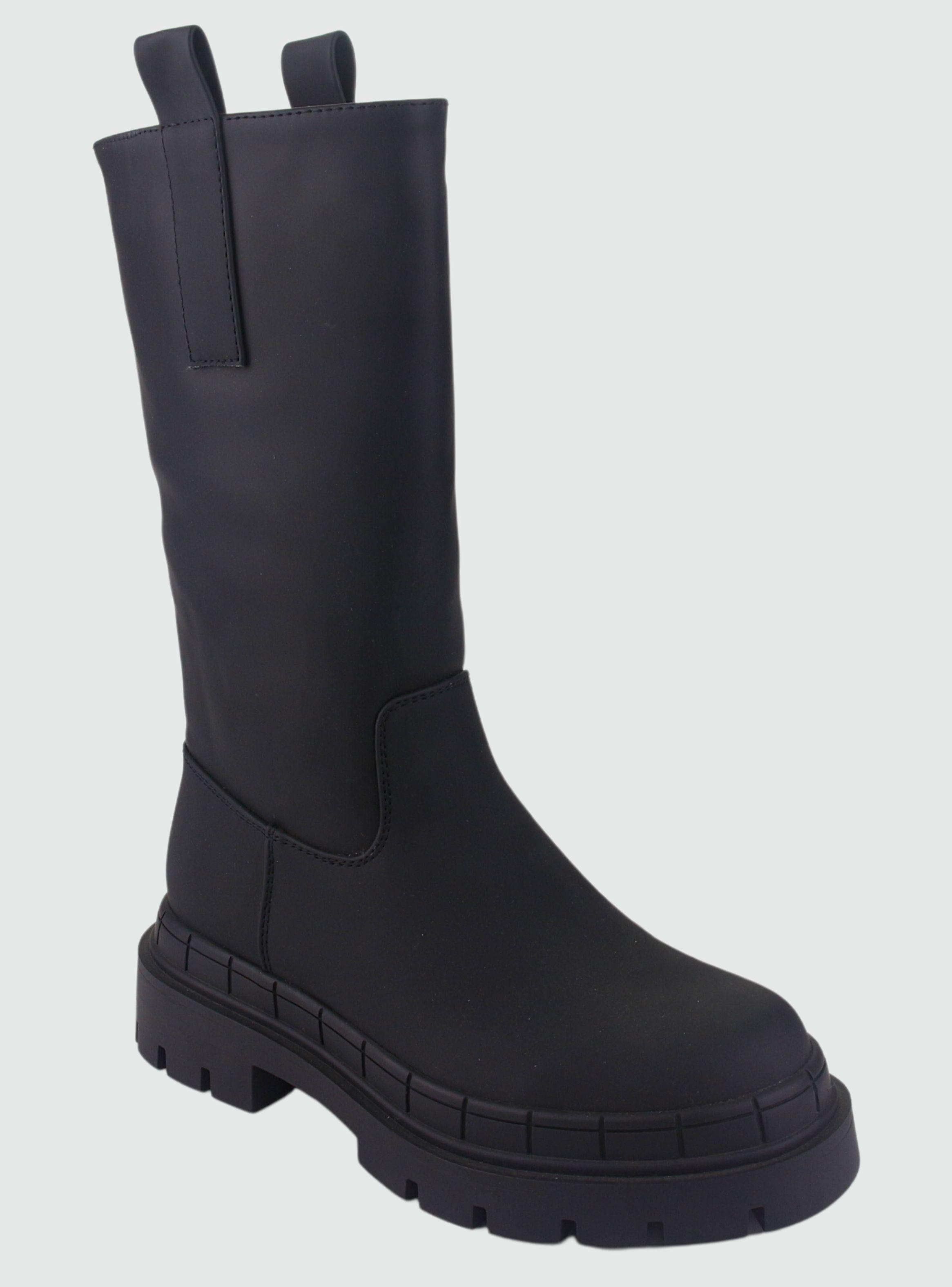 Bota Chalada Mujer Gummy-1 Negro Moda-2