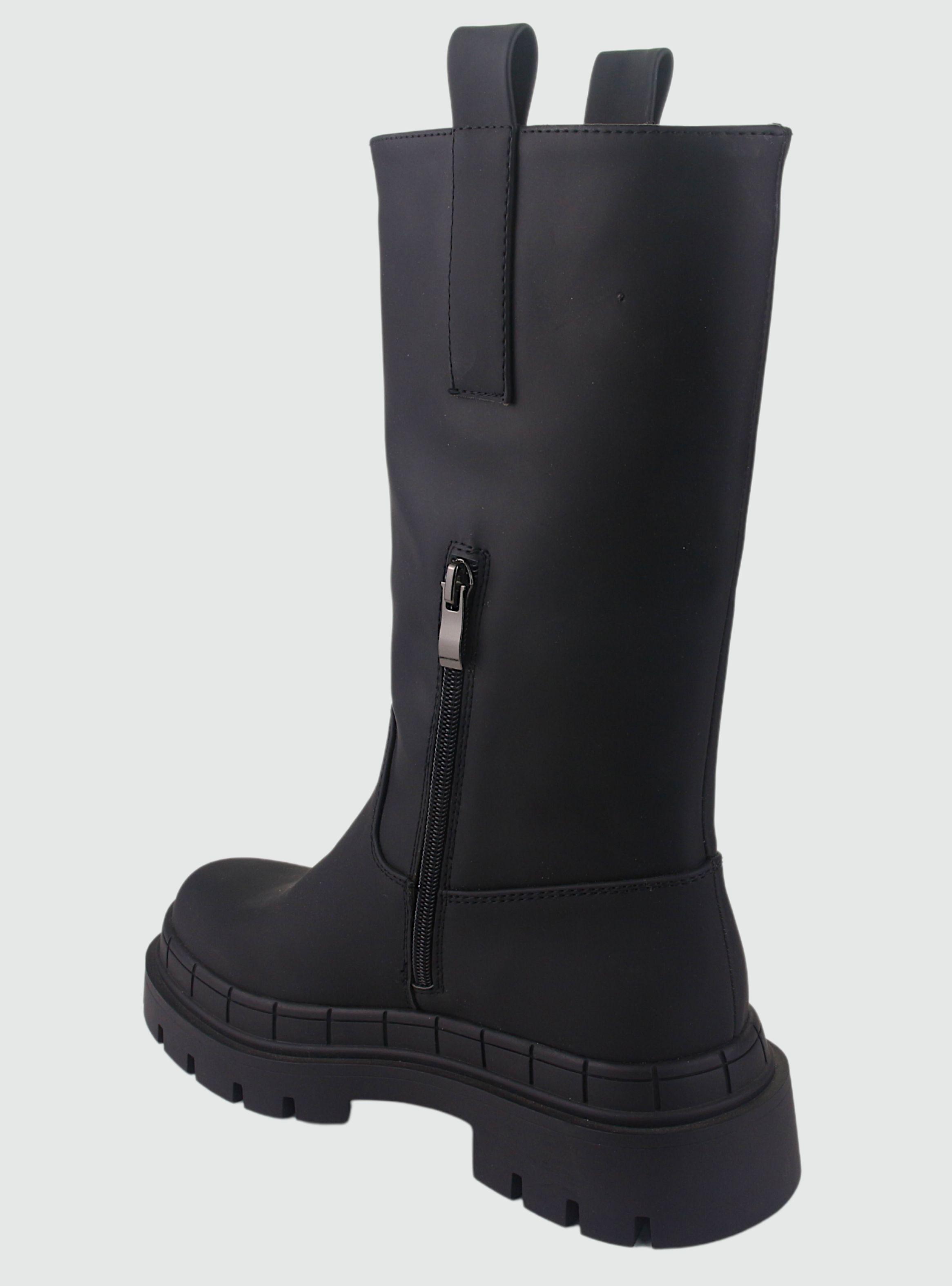Bota Chalada Mujer Gummy-1 Negro Moda-3