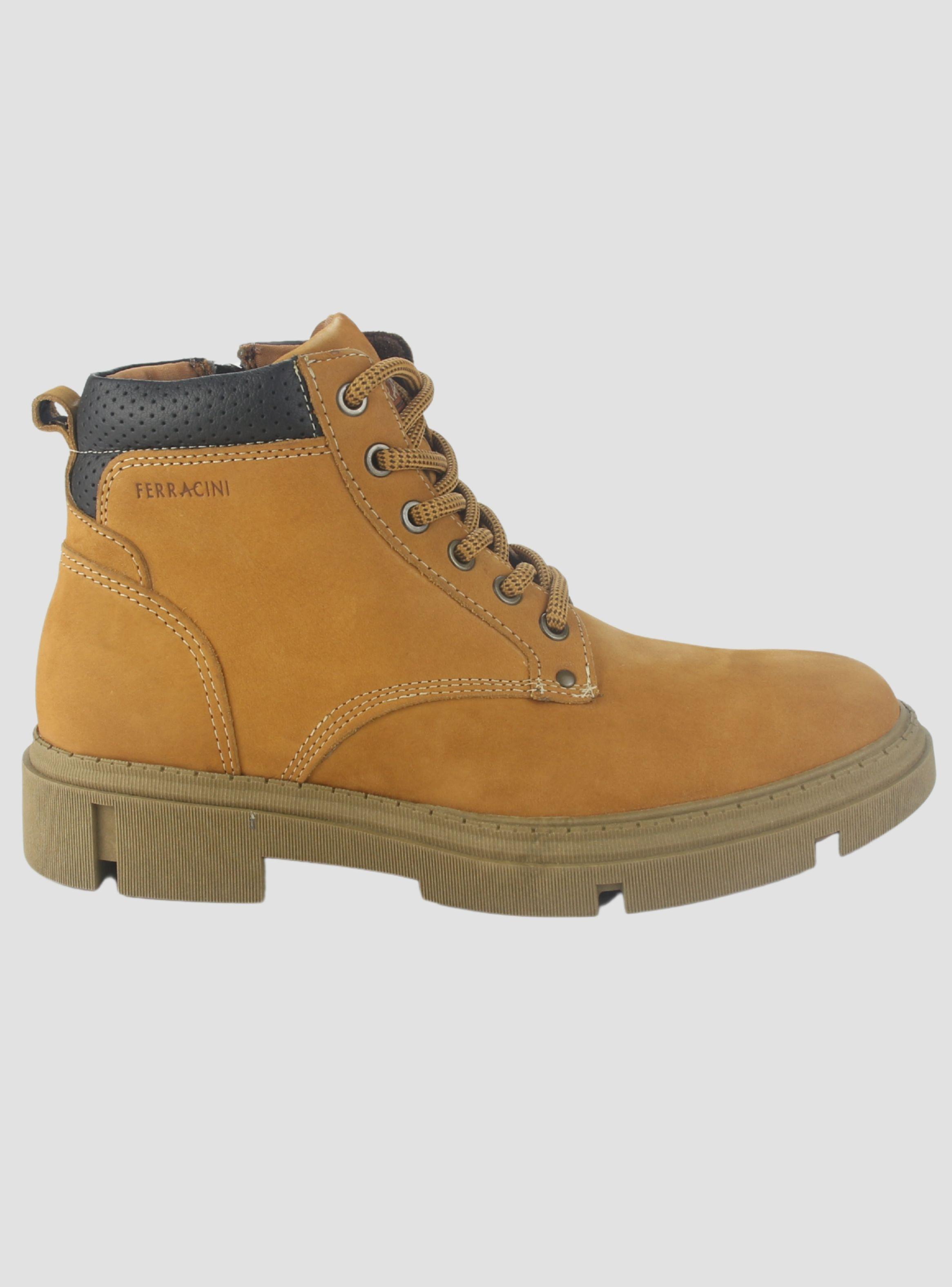Botin Ferracini Hombre 5909 Aston Camel Casual-0