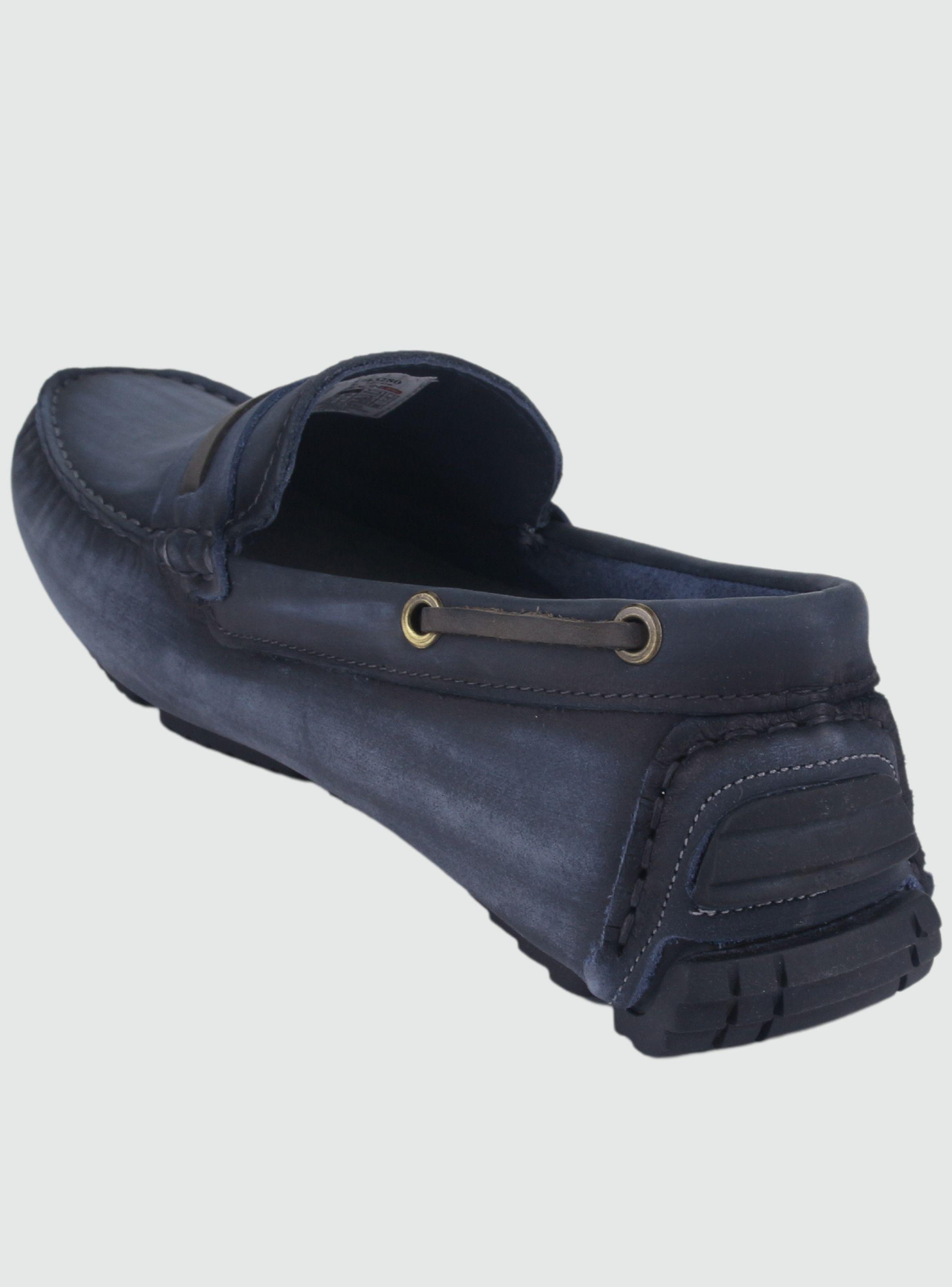 Mocasin Ferracini Hombre 3457 Azul Casual-3