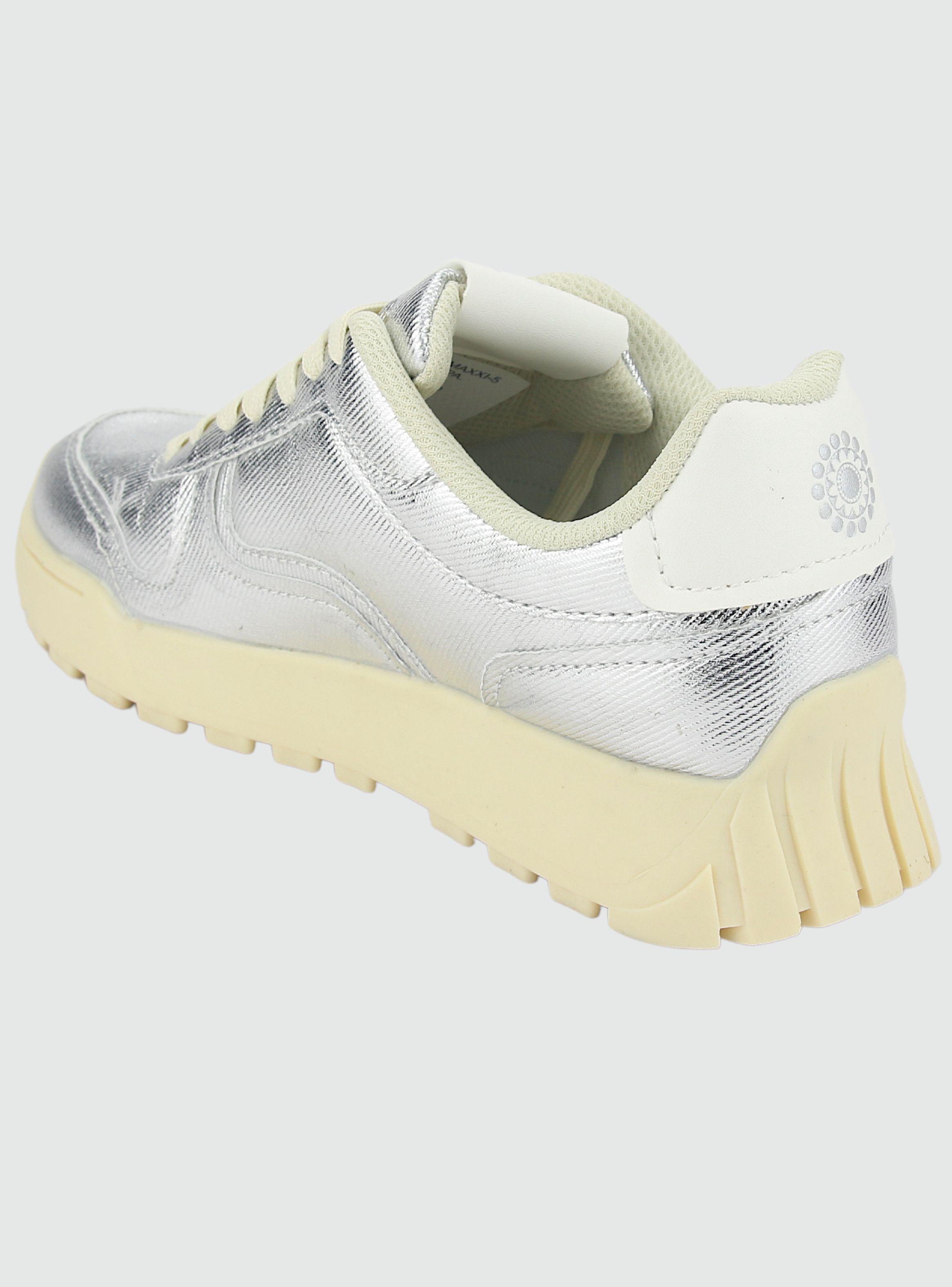 Zapatilla Chalada Mujer Maxxi-5 Plateado Urbano-3