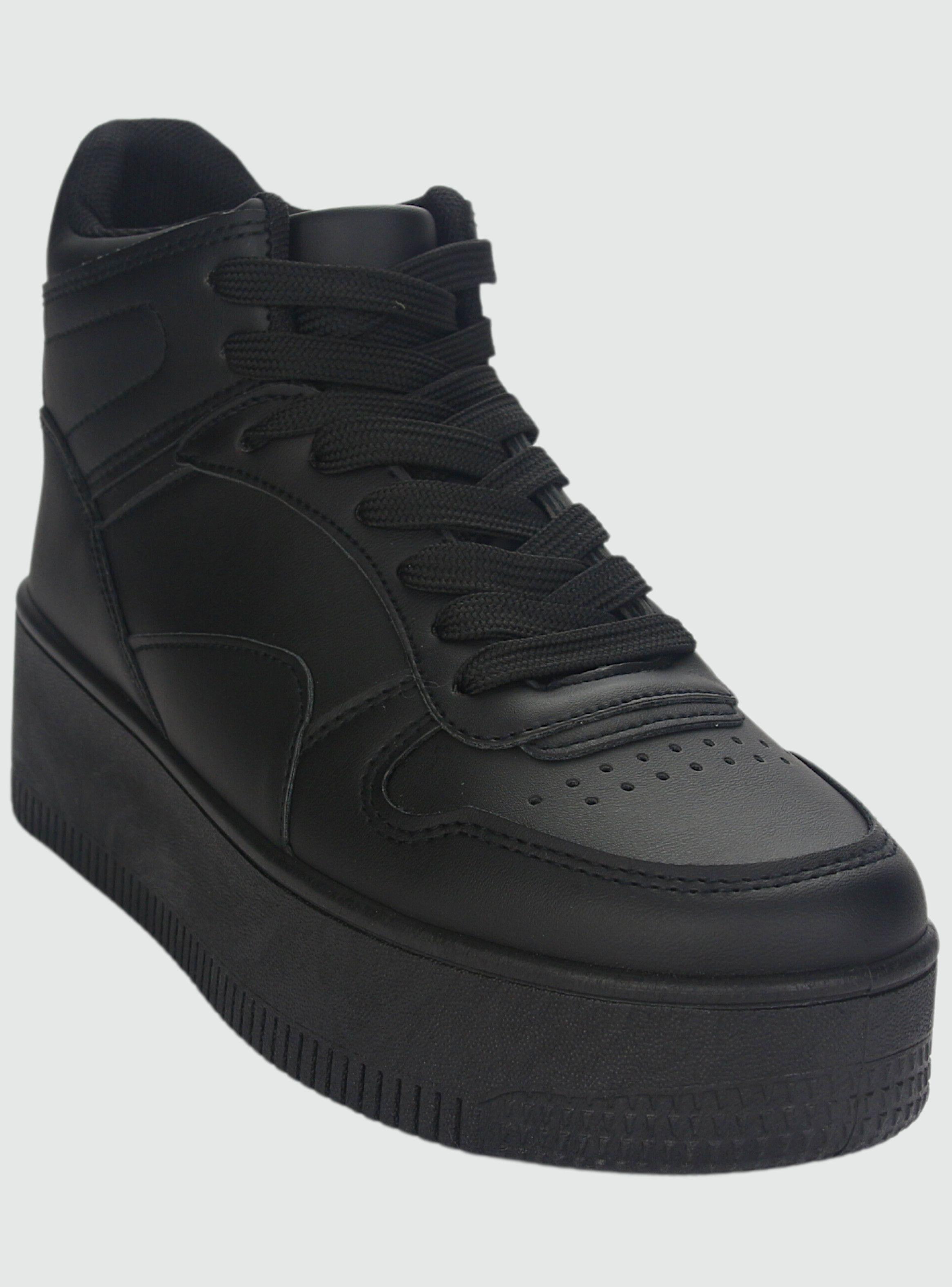 Zapatilla Chalada Mujer Metta-8 Negro Plataforma-2