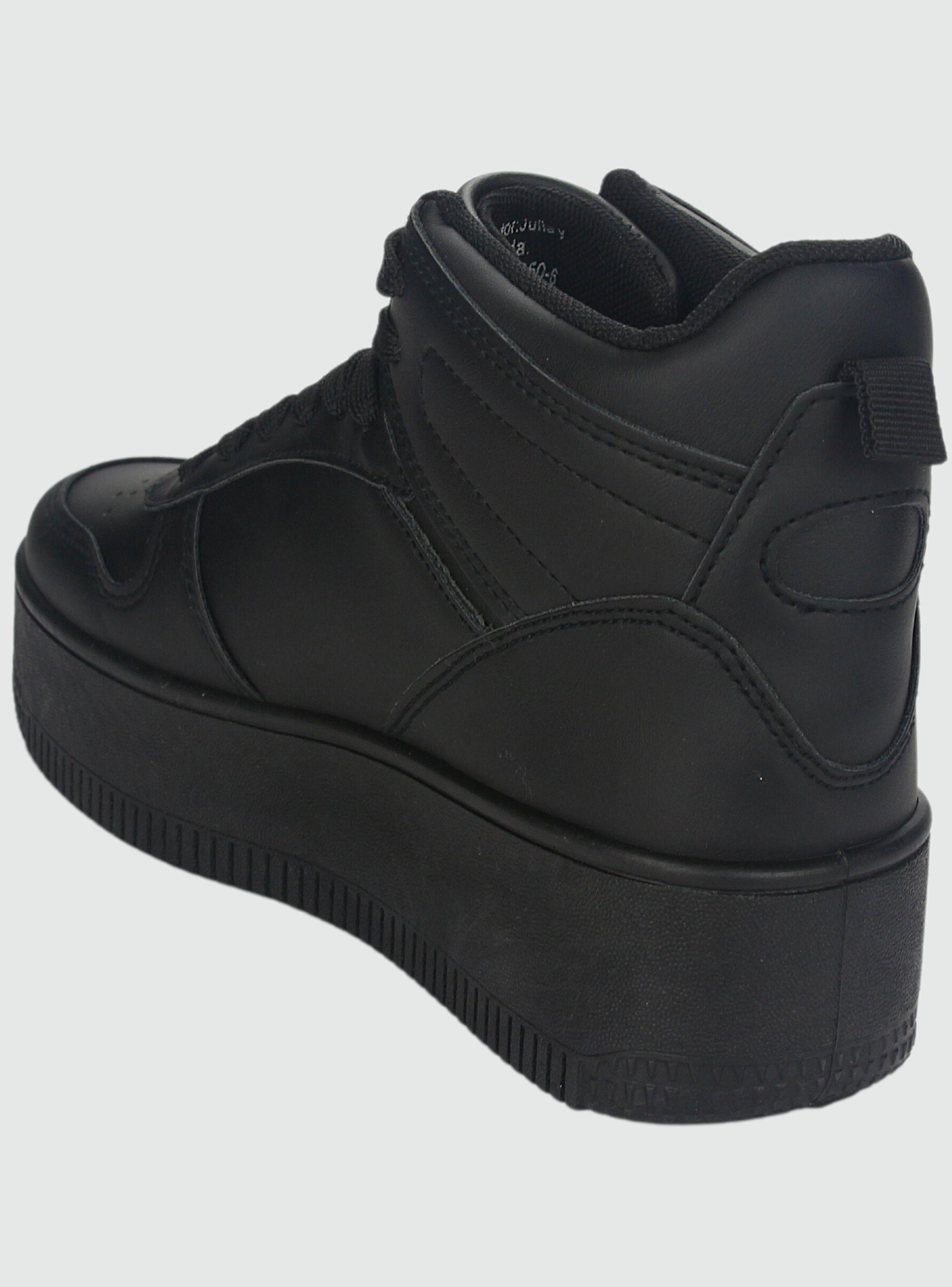 Zapatilla Chalada Mujer Metta-8 Negro Plataforma-3