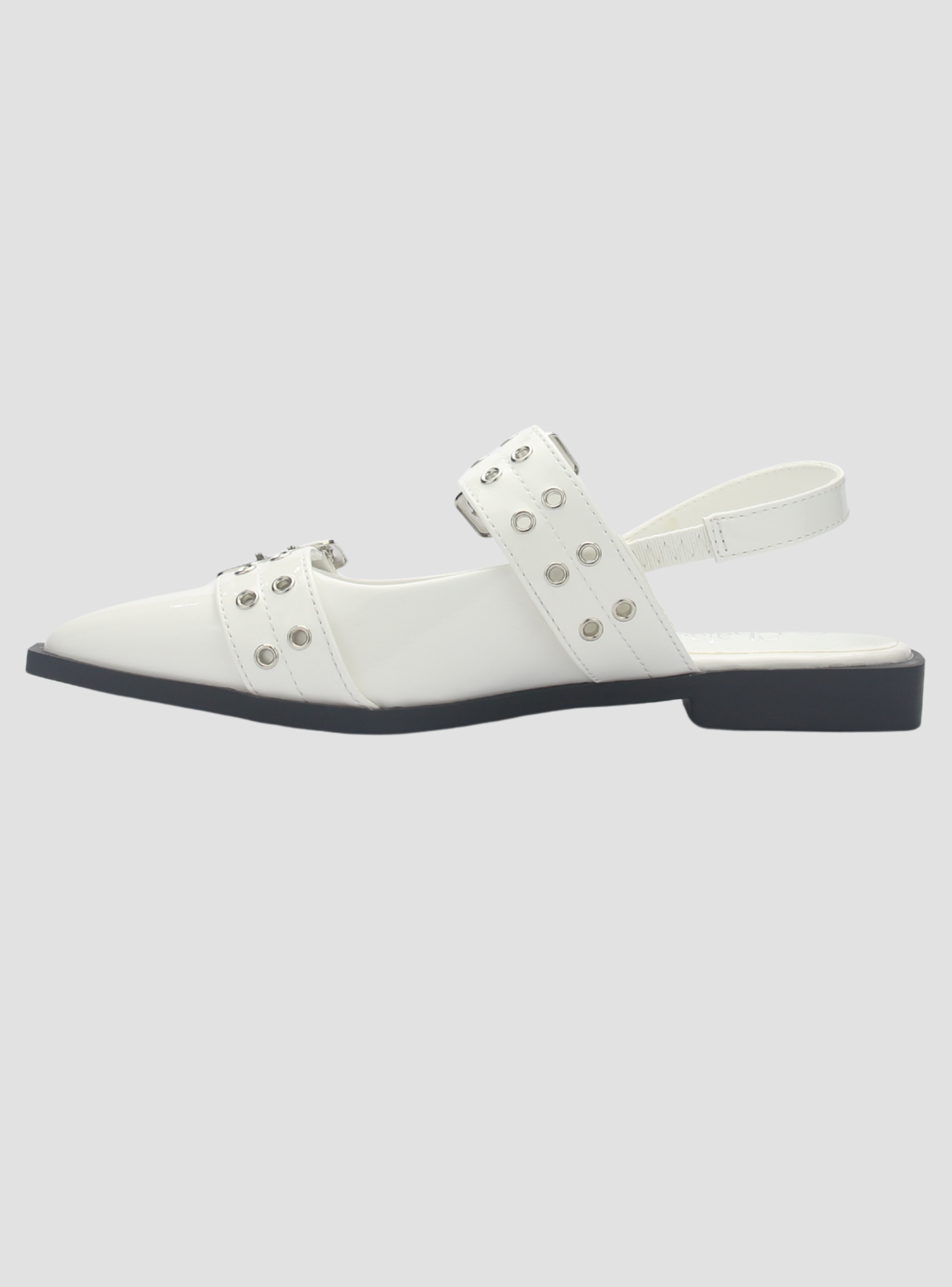 Ballerina Mujer Chalada Slik-21 Blanco Casual-1