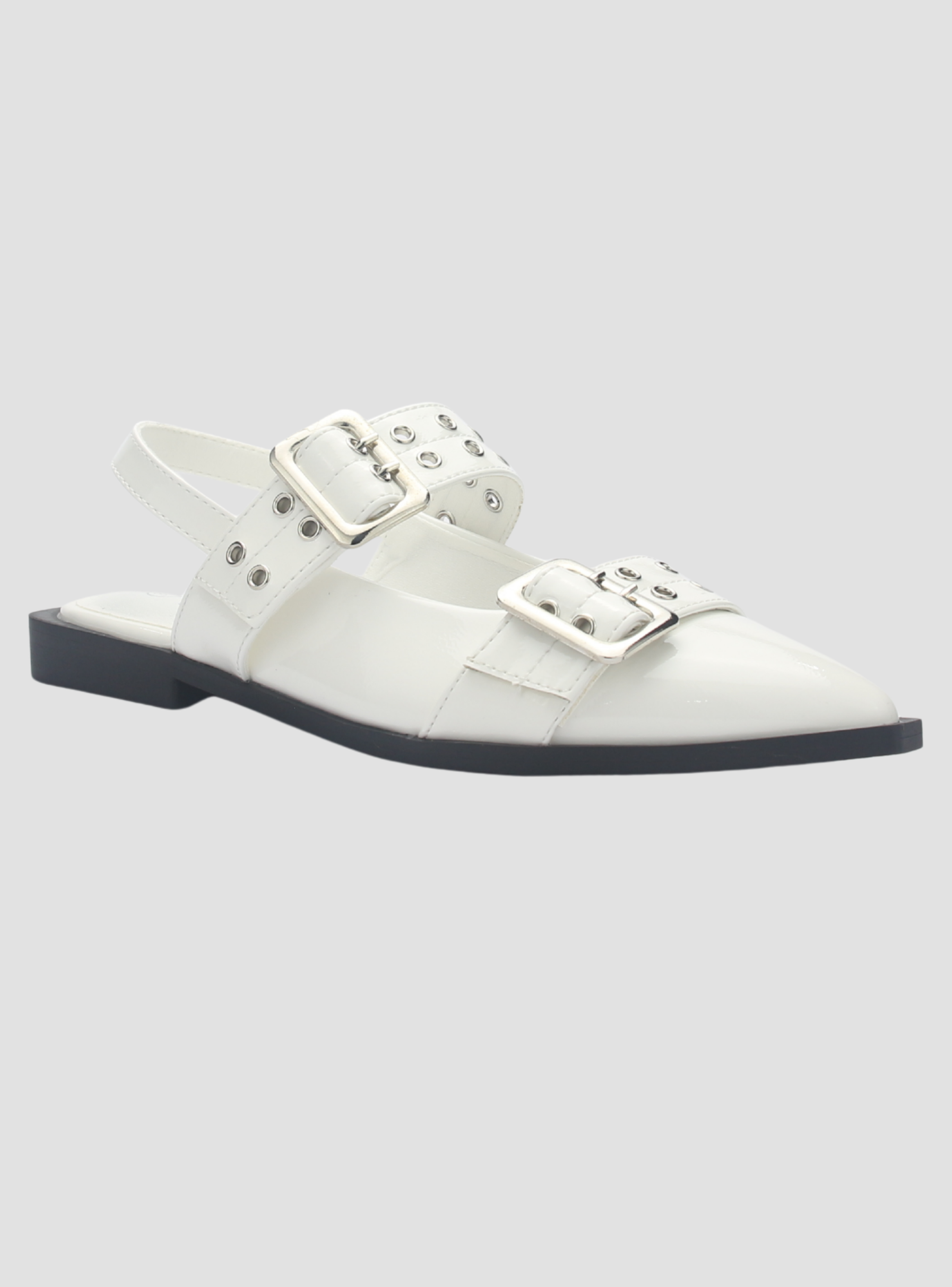 Ballerina Mujer Chalada Slik-21 Blanco Casual-2