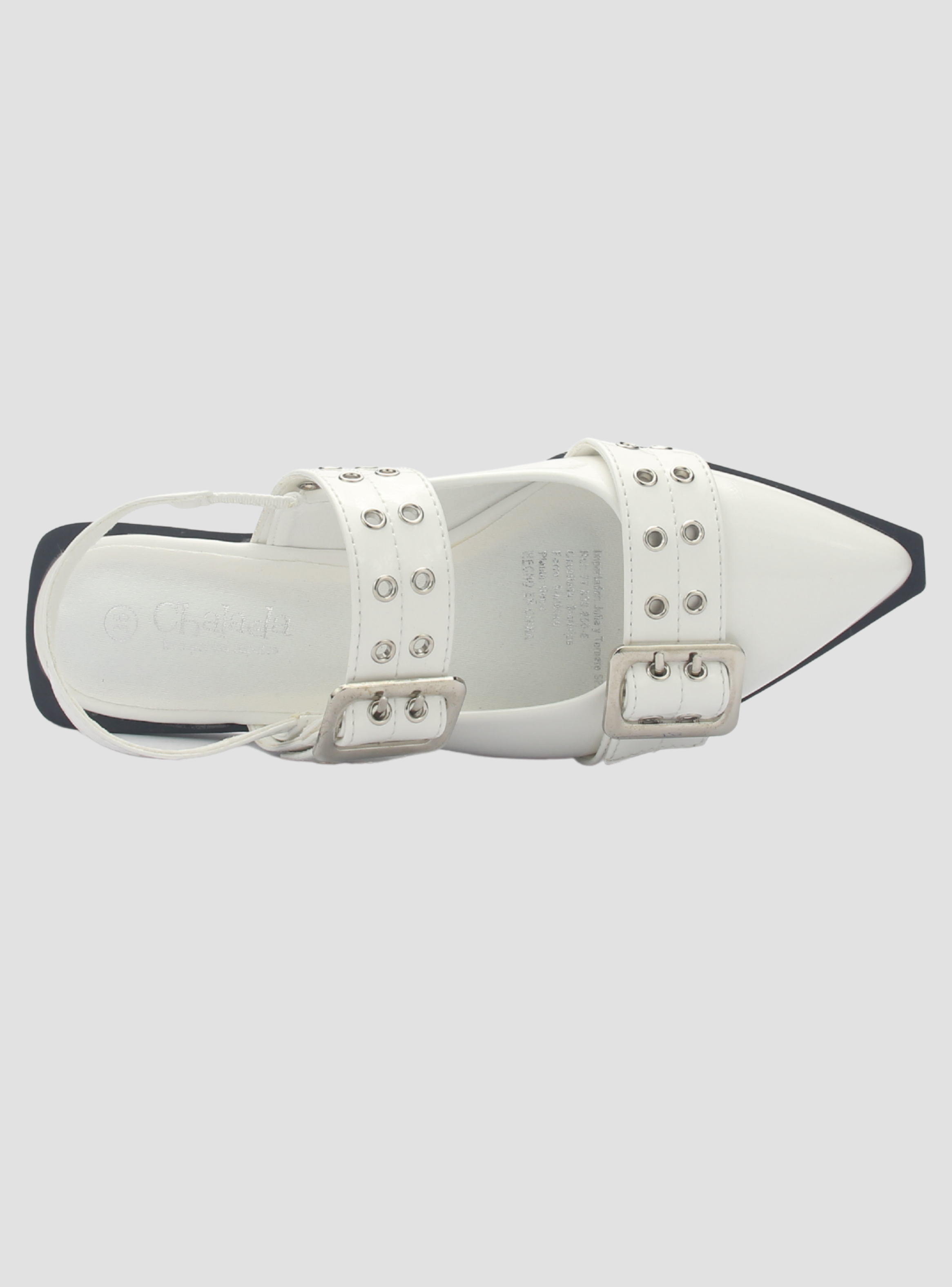 Ballerina Mujer Chalada Slik-21 Blanco Casual-4