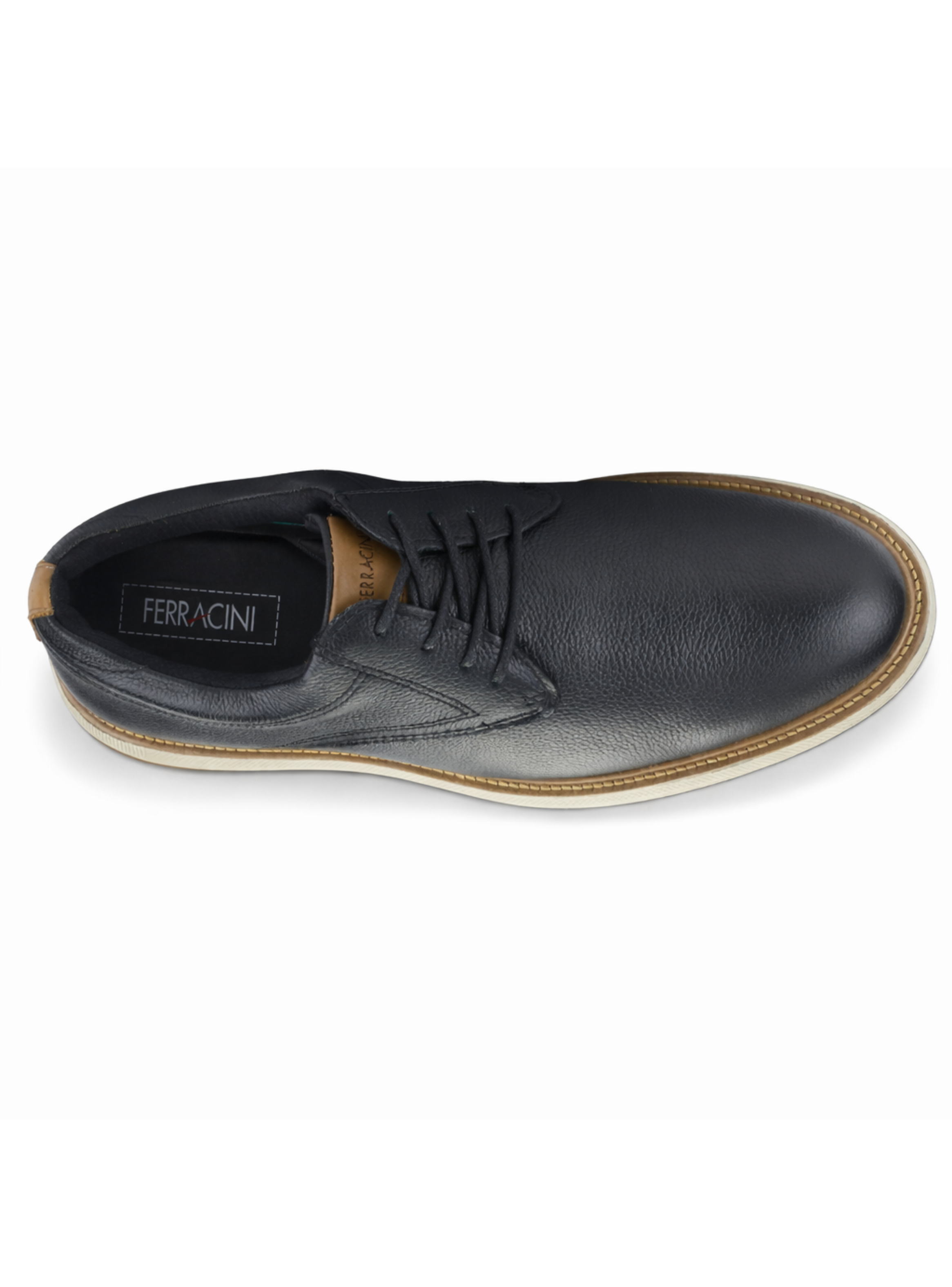 Zapato Negro Hombre Casual Ferracini 5168 Austin-4