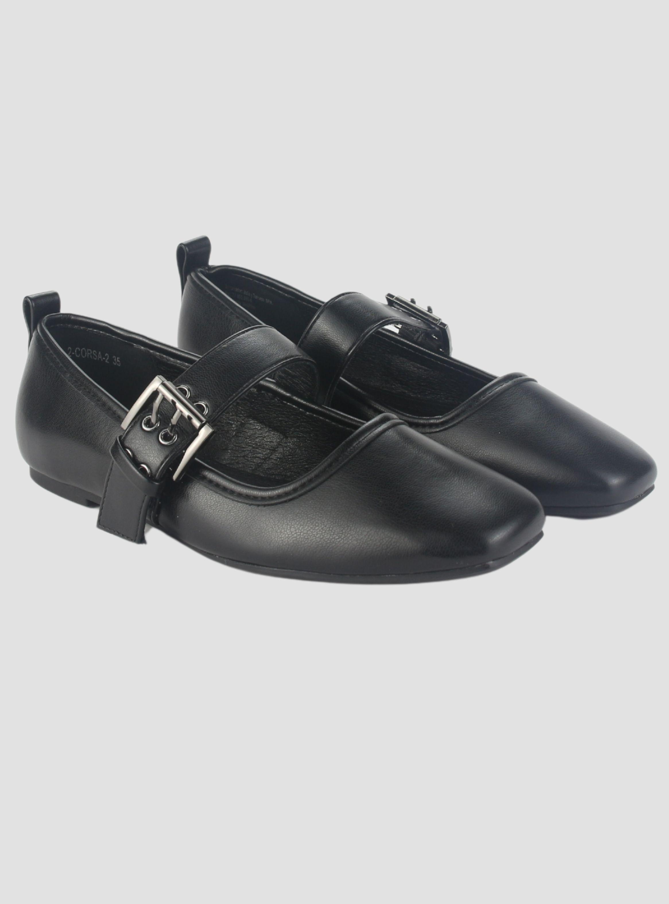 Zapato Chalada Mujer Corsa-2 Negro Casual-4