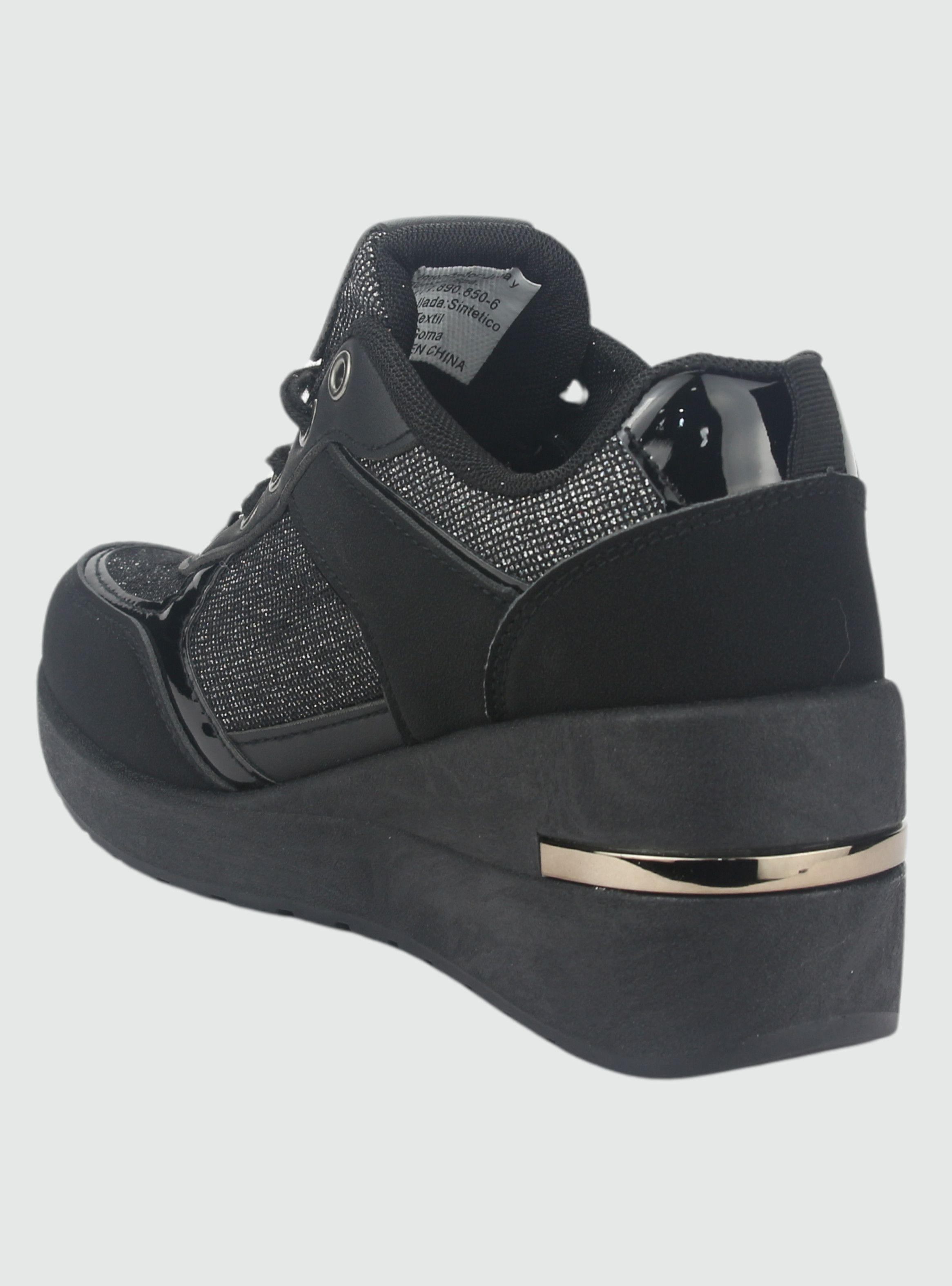 Zapatilla Chalada Mujer Bolki-1 Negro Urbano-3