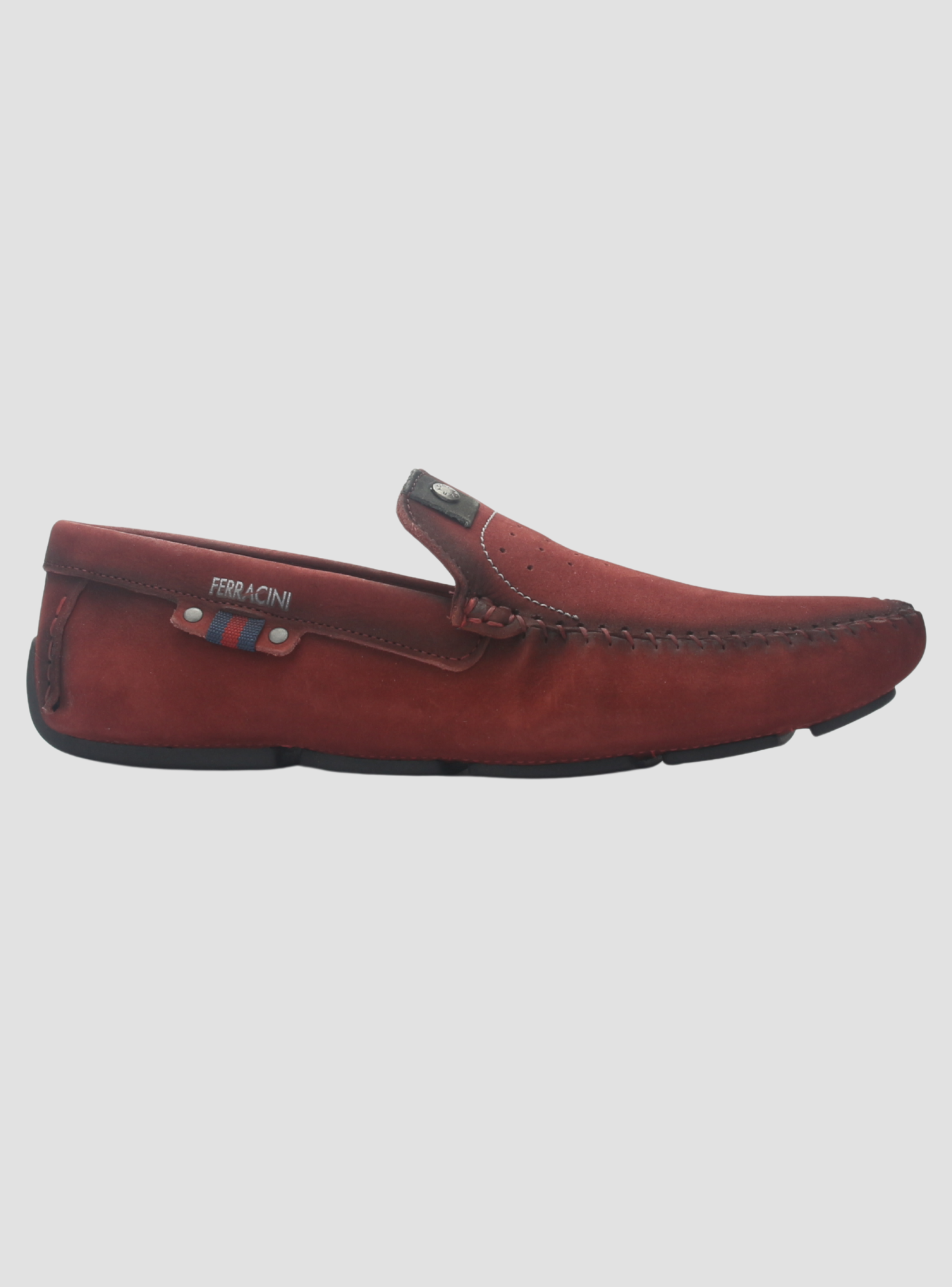 Mocasin Ferracini Hombre 2774 Mali Burdeo Casual-0