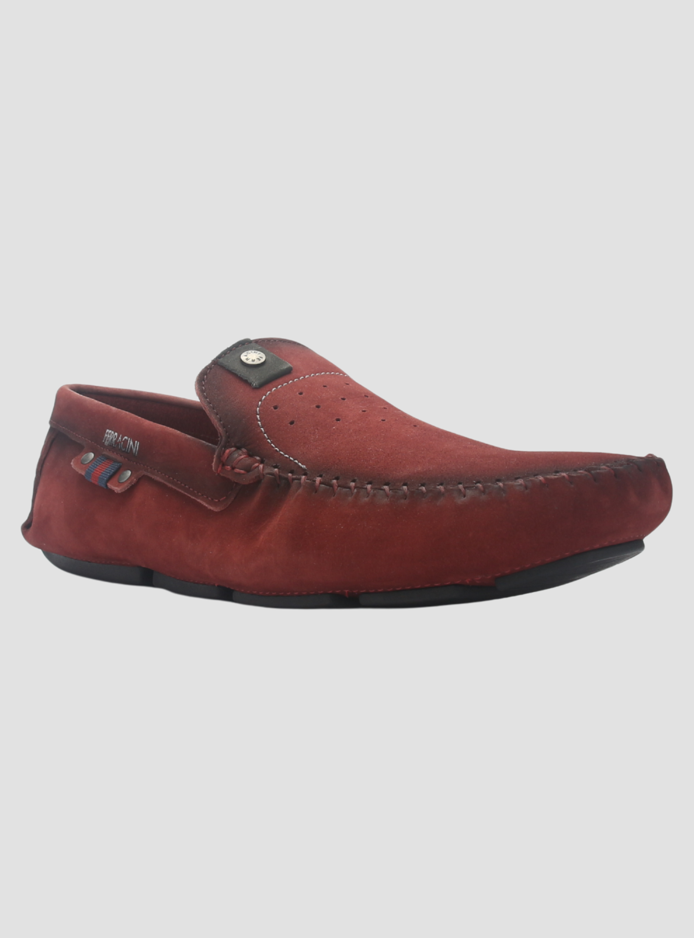 Mocasin Ferracini Hombre 2774 Mali Burdeo Casual-2