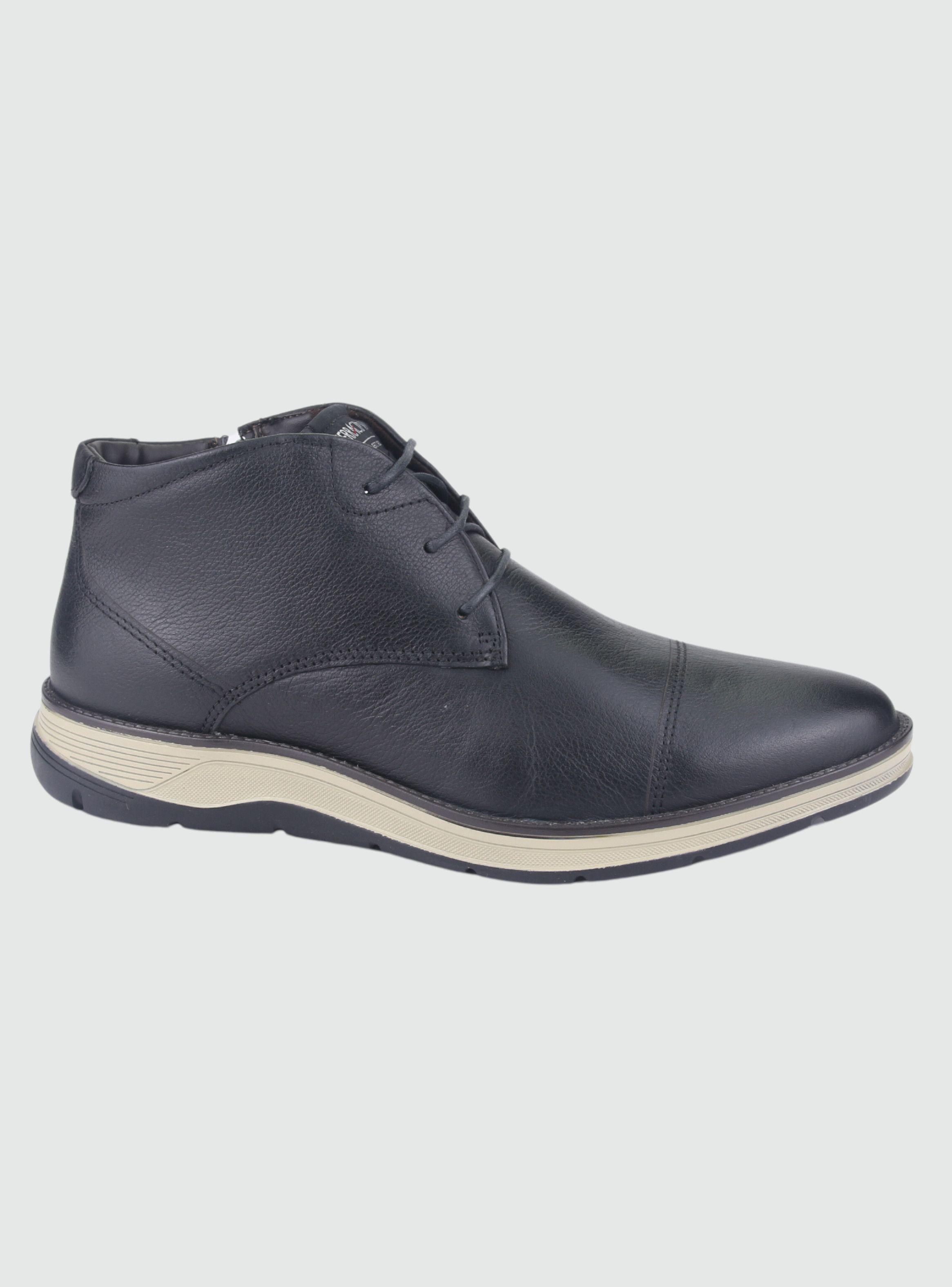 Botin Ferracini Hombre 5542 Fluence Negro Casual-0
