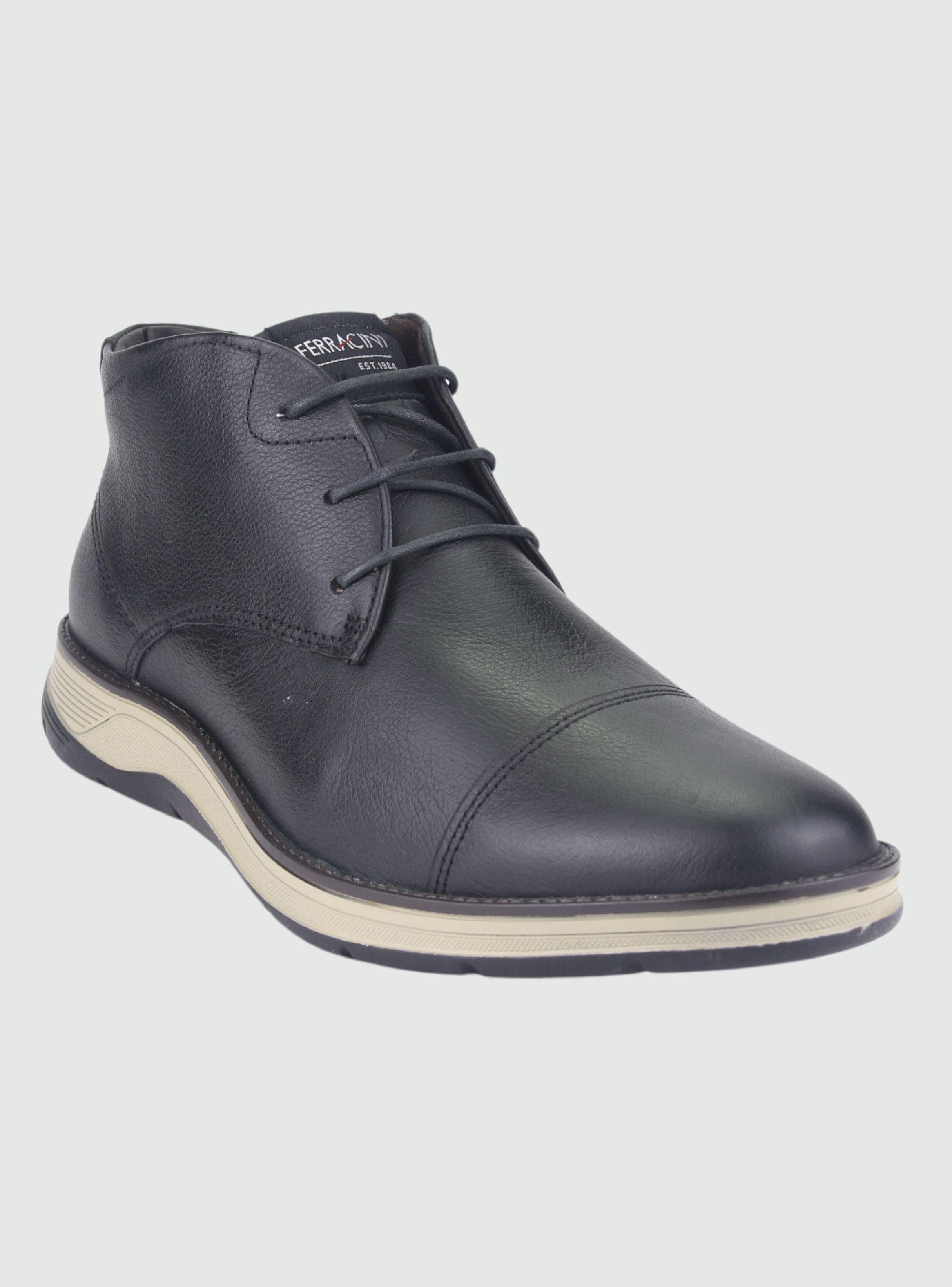 Botin Ferracini Hombre 5542 Fluence Negro Casual-2