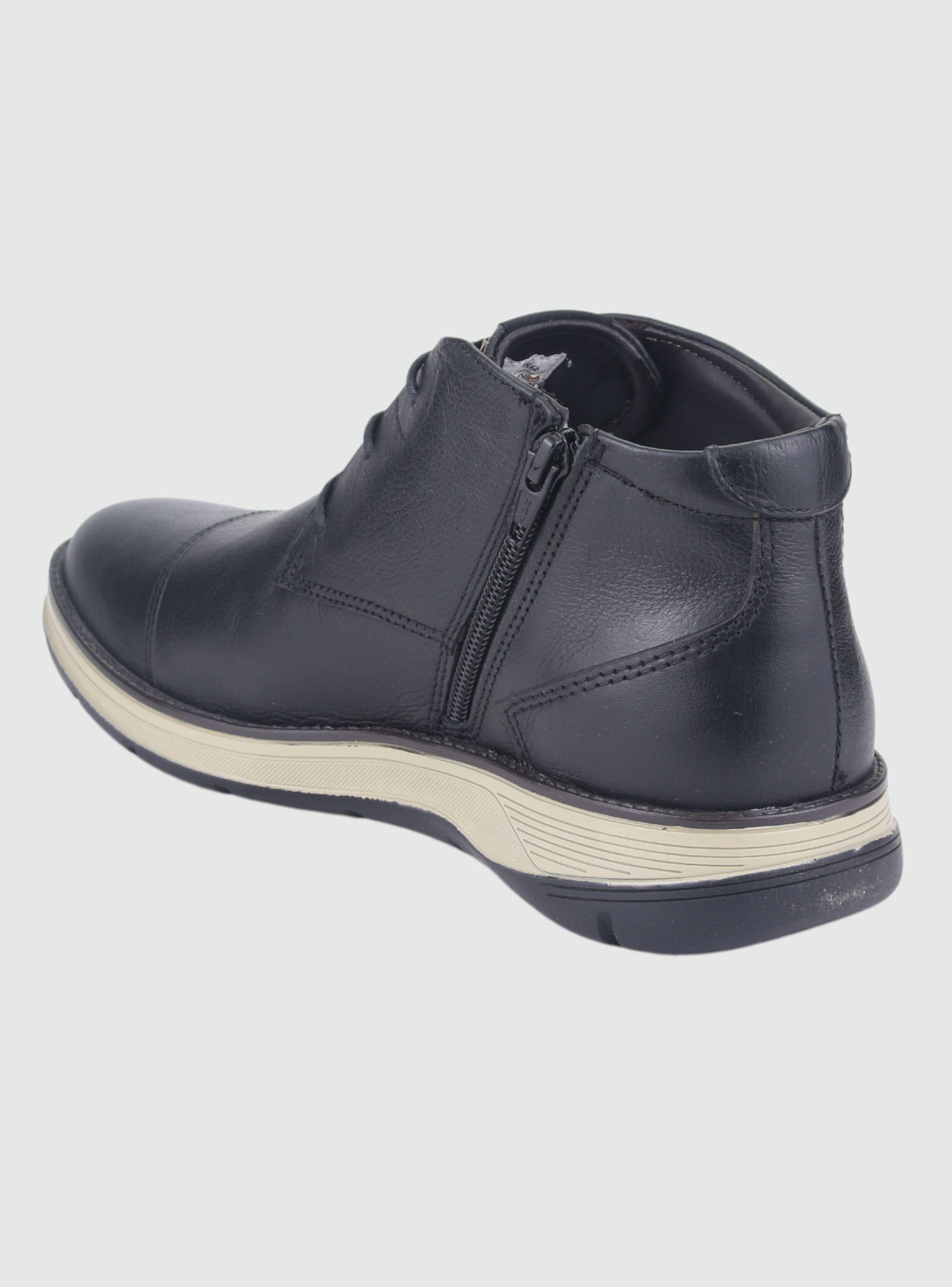 Botin Ferracini Hombre 5542 Fluence Negro Casual-3