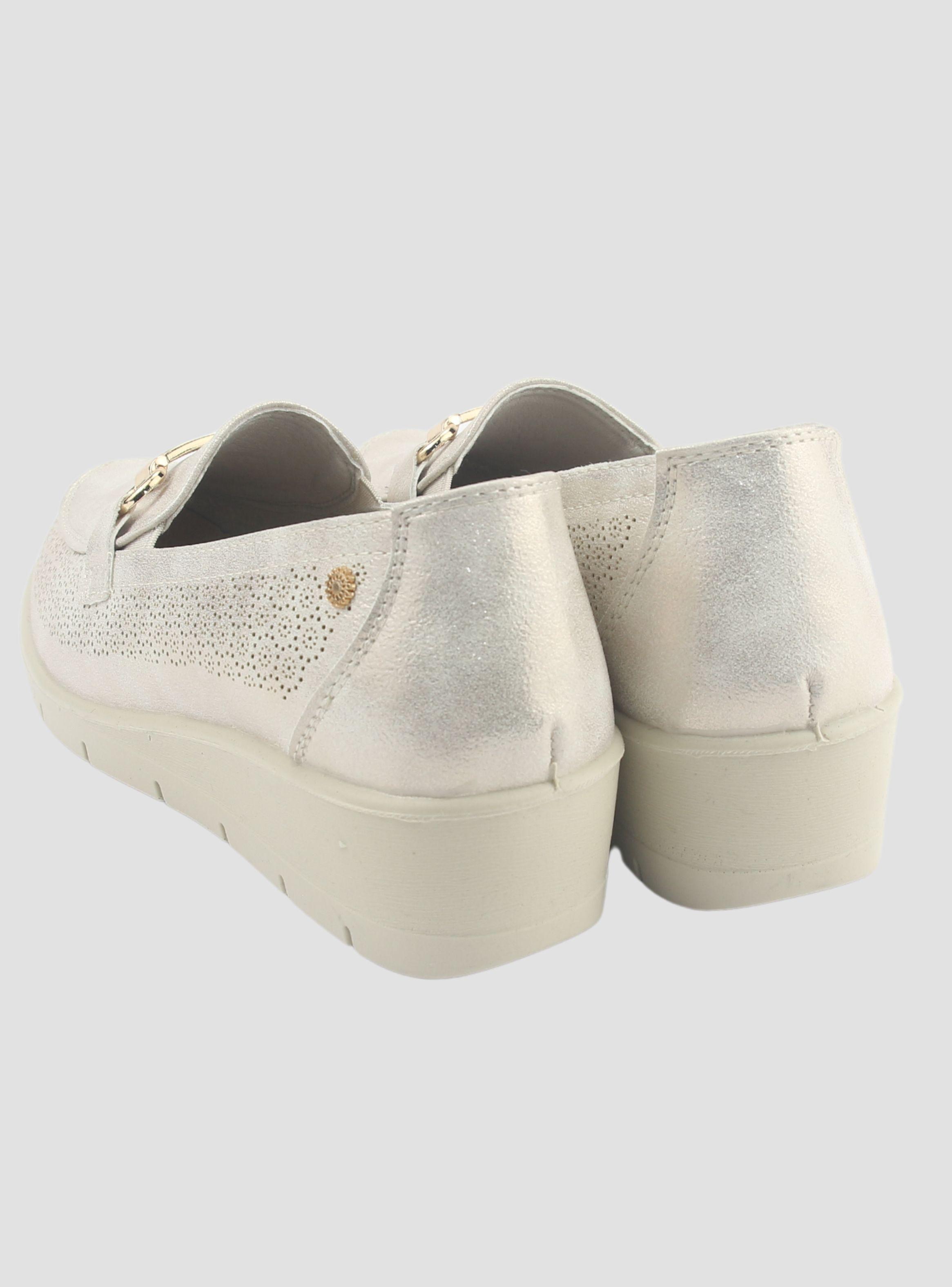 Mocasin Chalada Mujer Cona-2 Dorado Casual-5