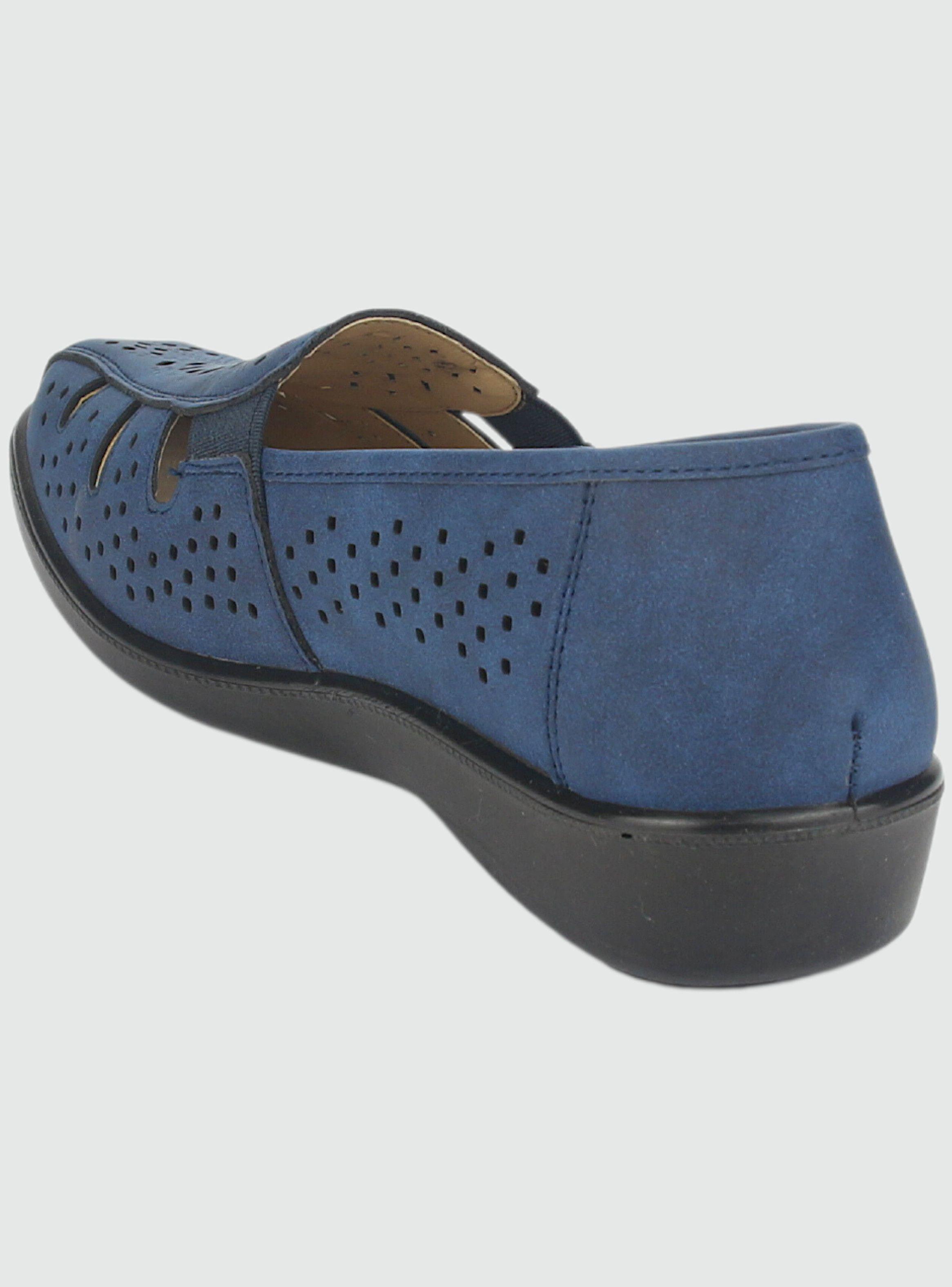 Mocasin Chalada Mujer Deco-1 Azul Comfort-3