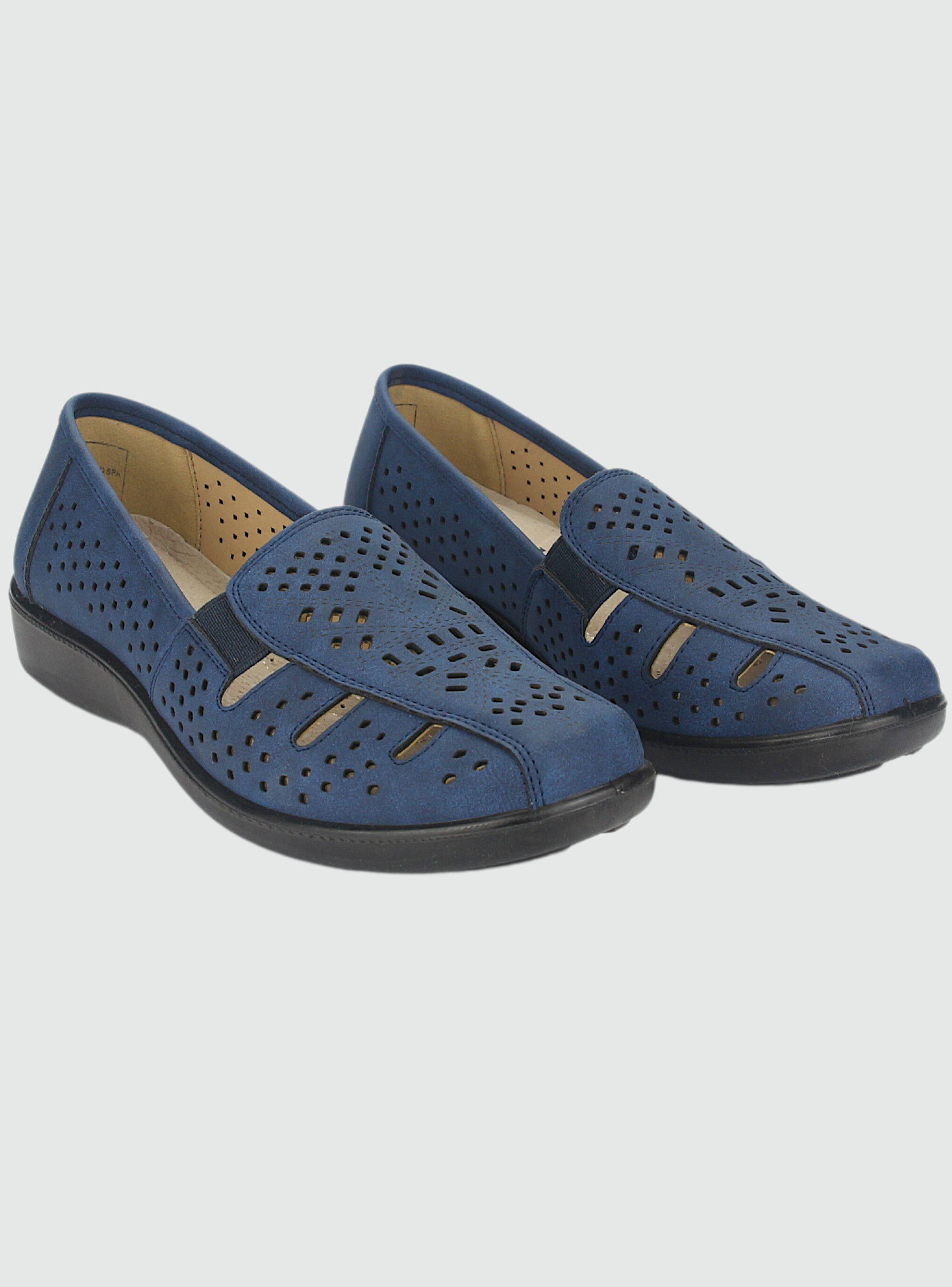 Mocasin Chalada Mujer Deco-1 Azul Comfort-4