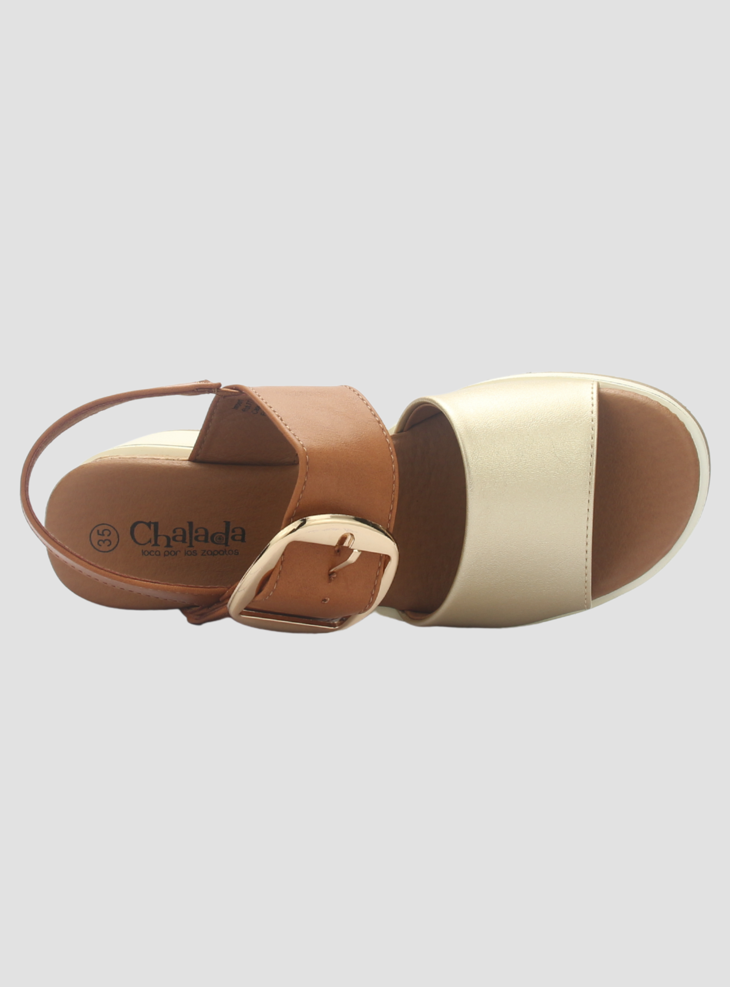 Sandalia Mujer Chalada Monaco-1 Dorado Casual-4