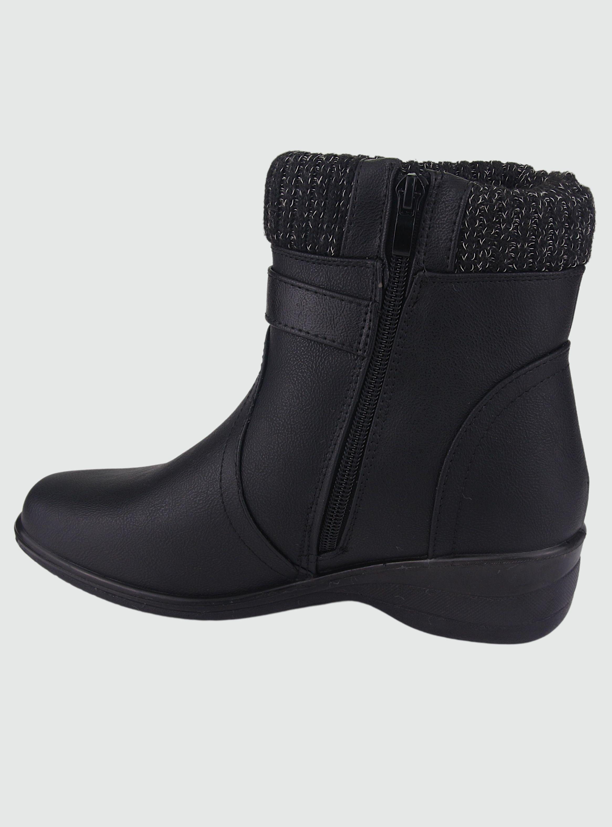 Botin Chalada Mujer Confort-4 Negro Casual-1