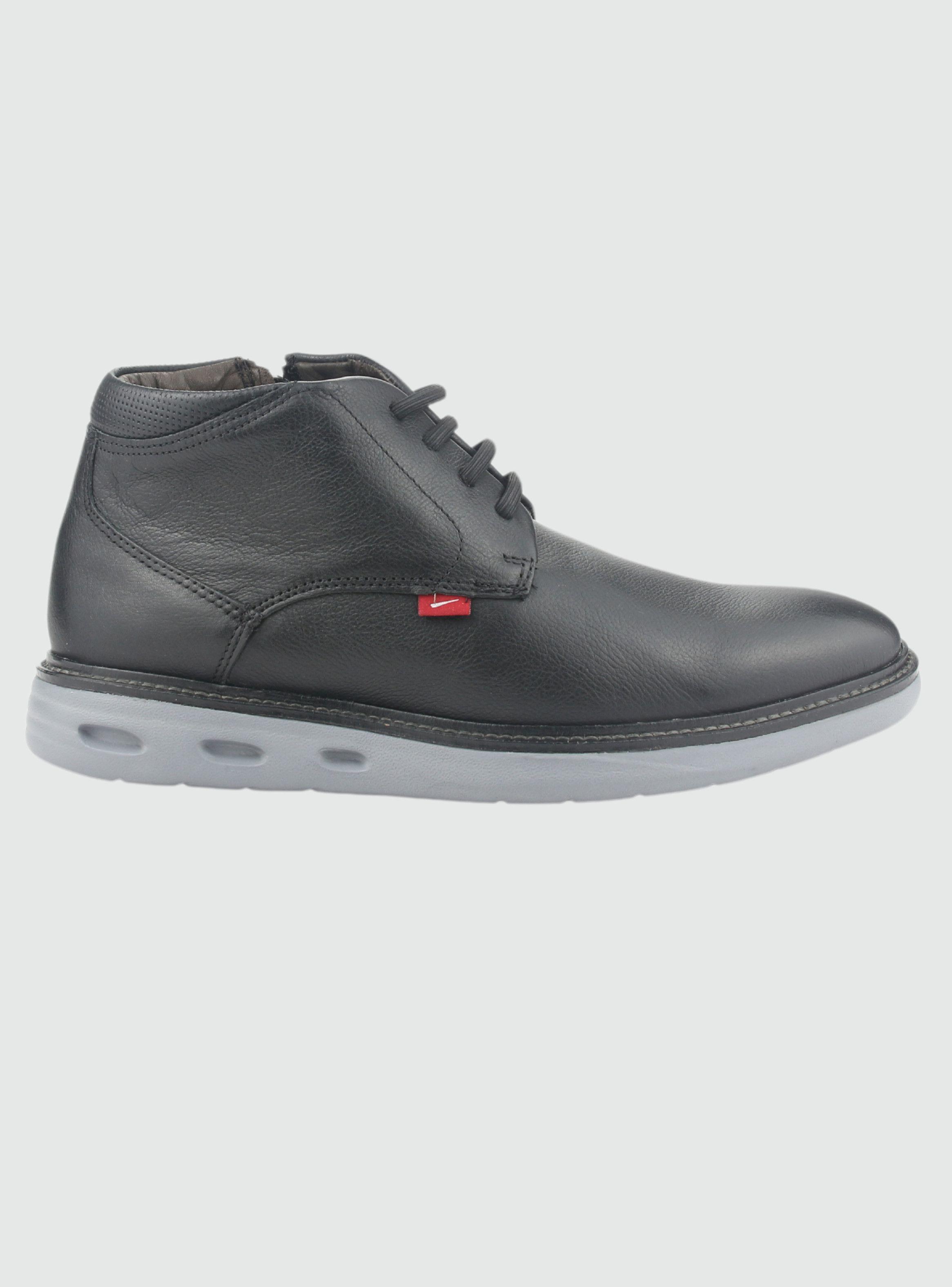 Botin Ferracini Hombre 4162 Hannover Negro Casual-0