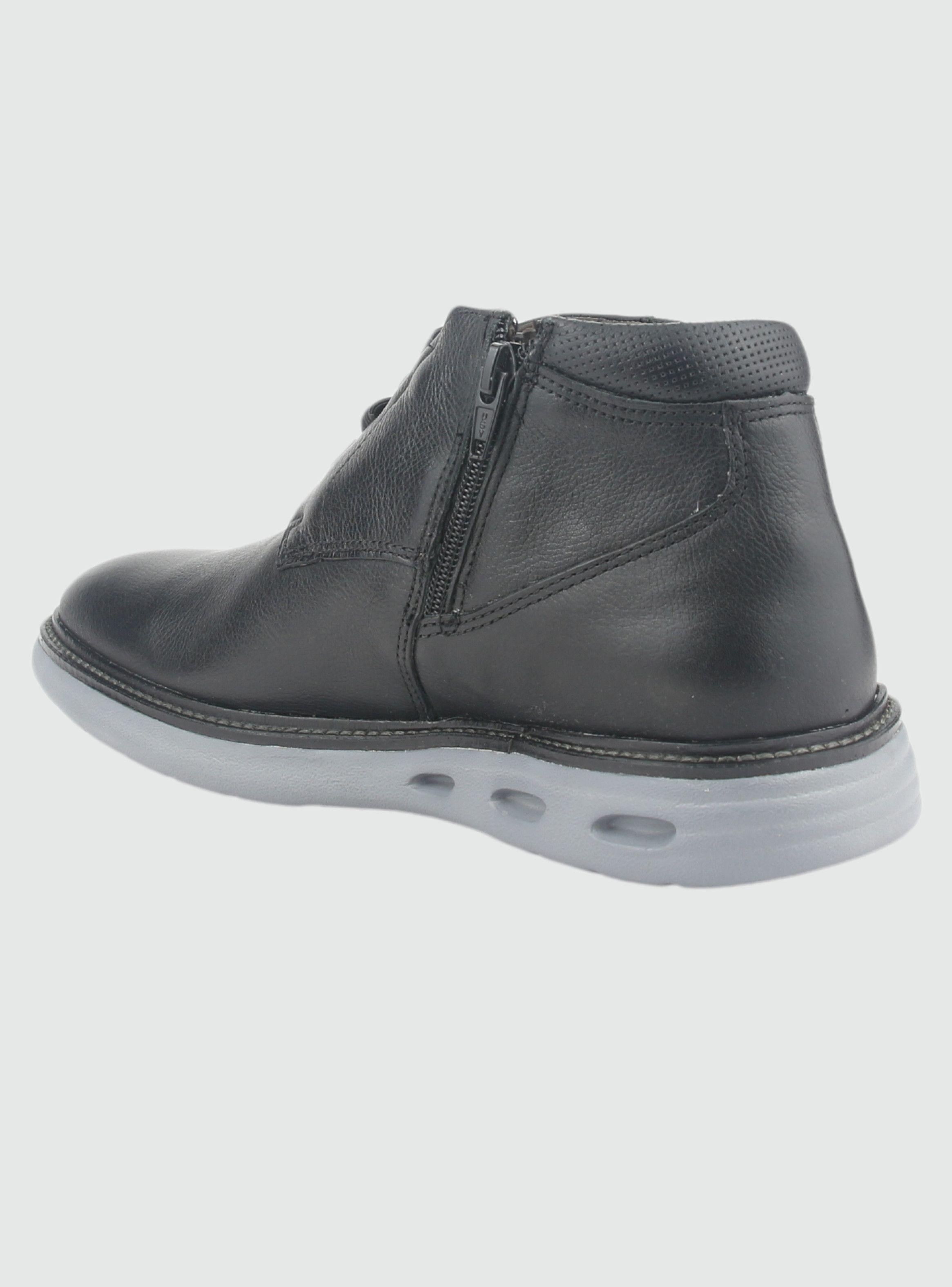 Botin Ferracini Hombre 4162 Hannover Negro Casual-3