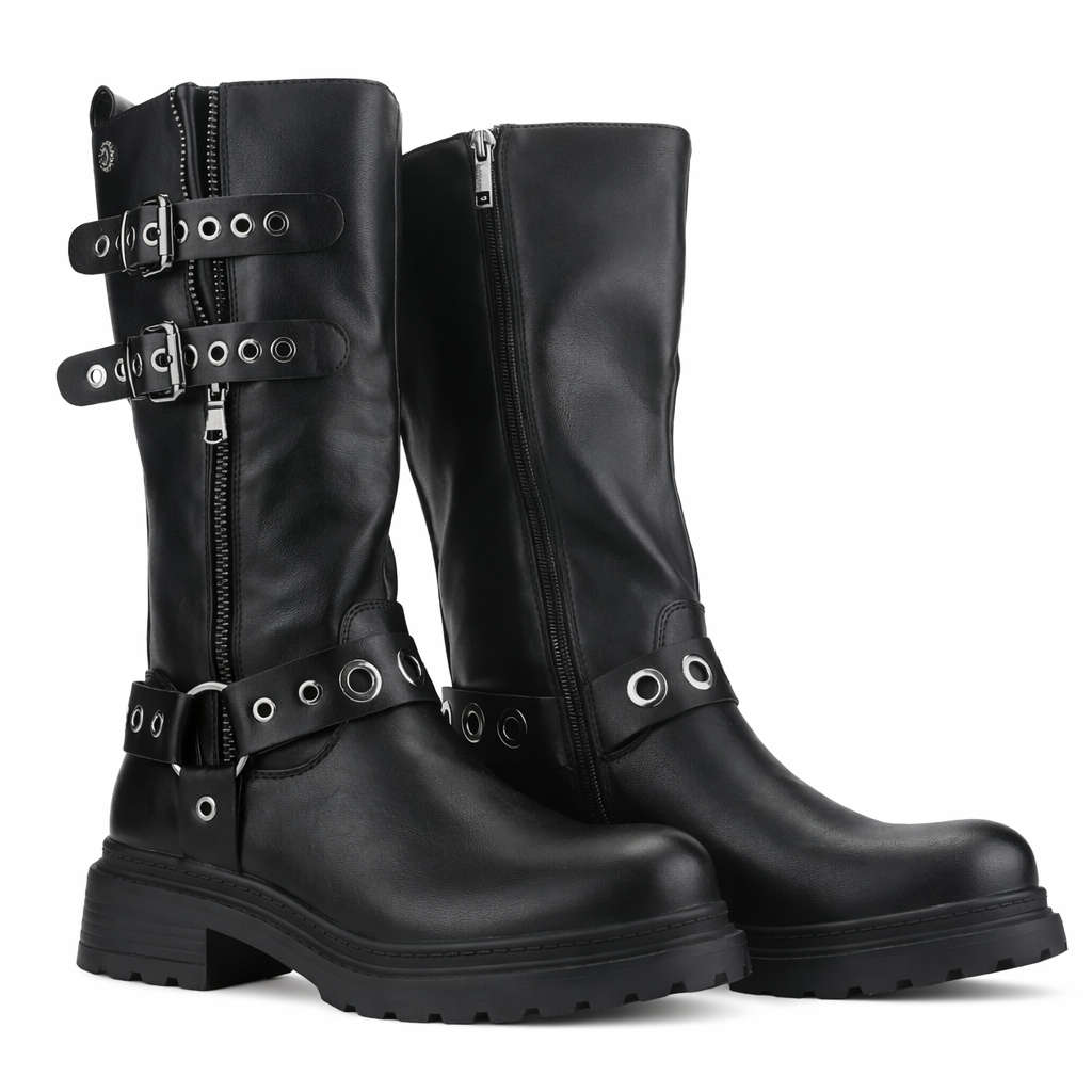 Botin Negro Mujer Casual Chalada Bika-4