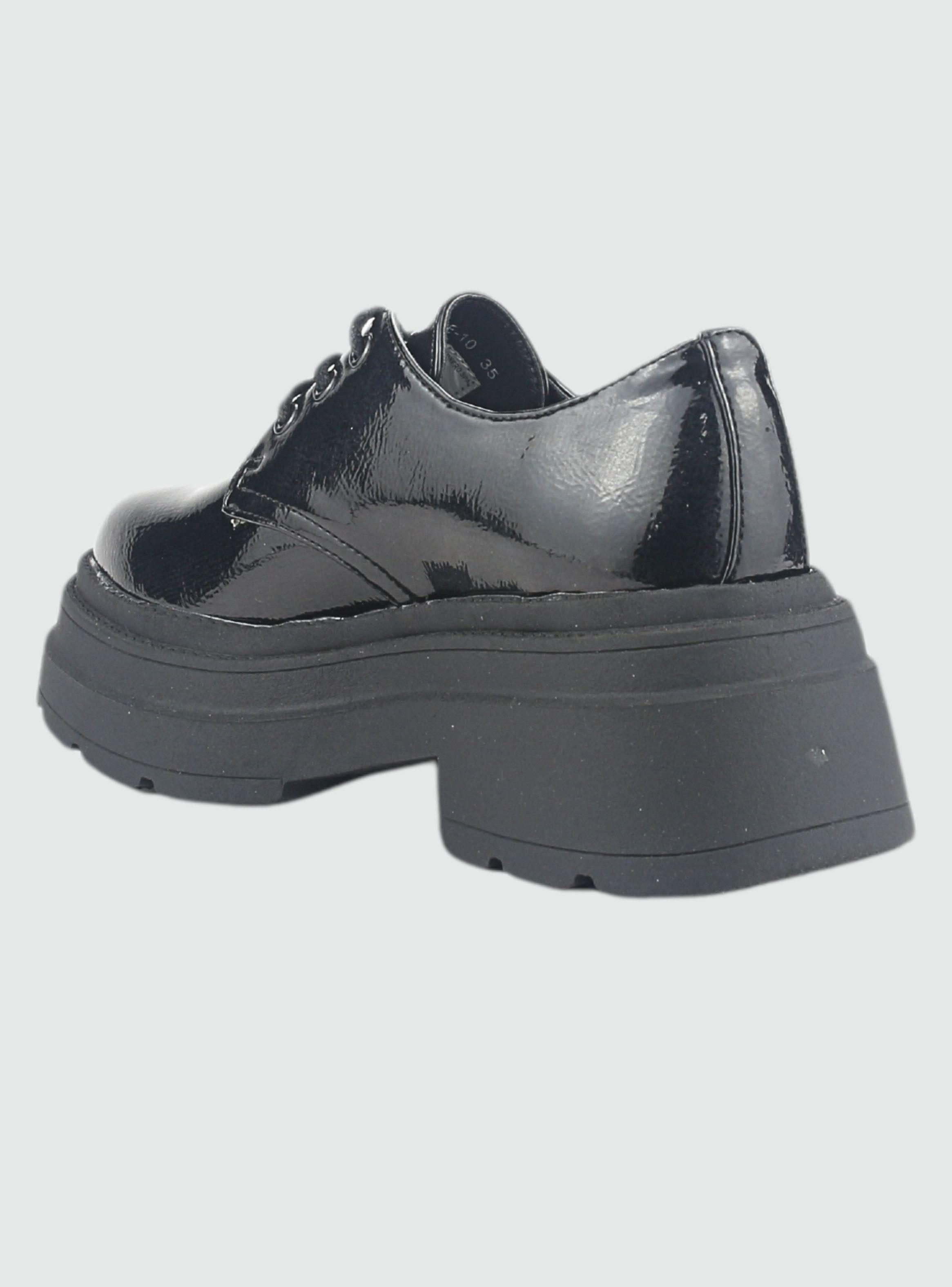 Zapato Chalada Mujer Gate-11 Negro Casual-3