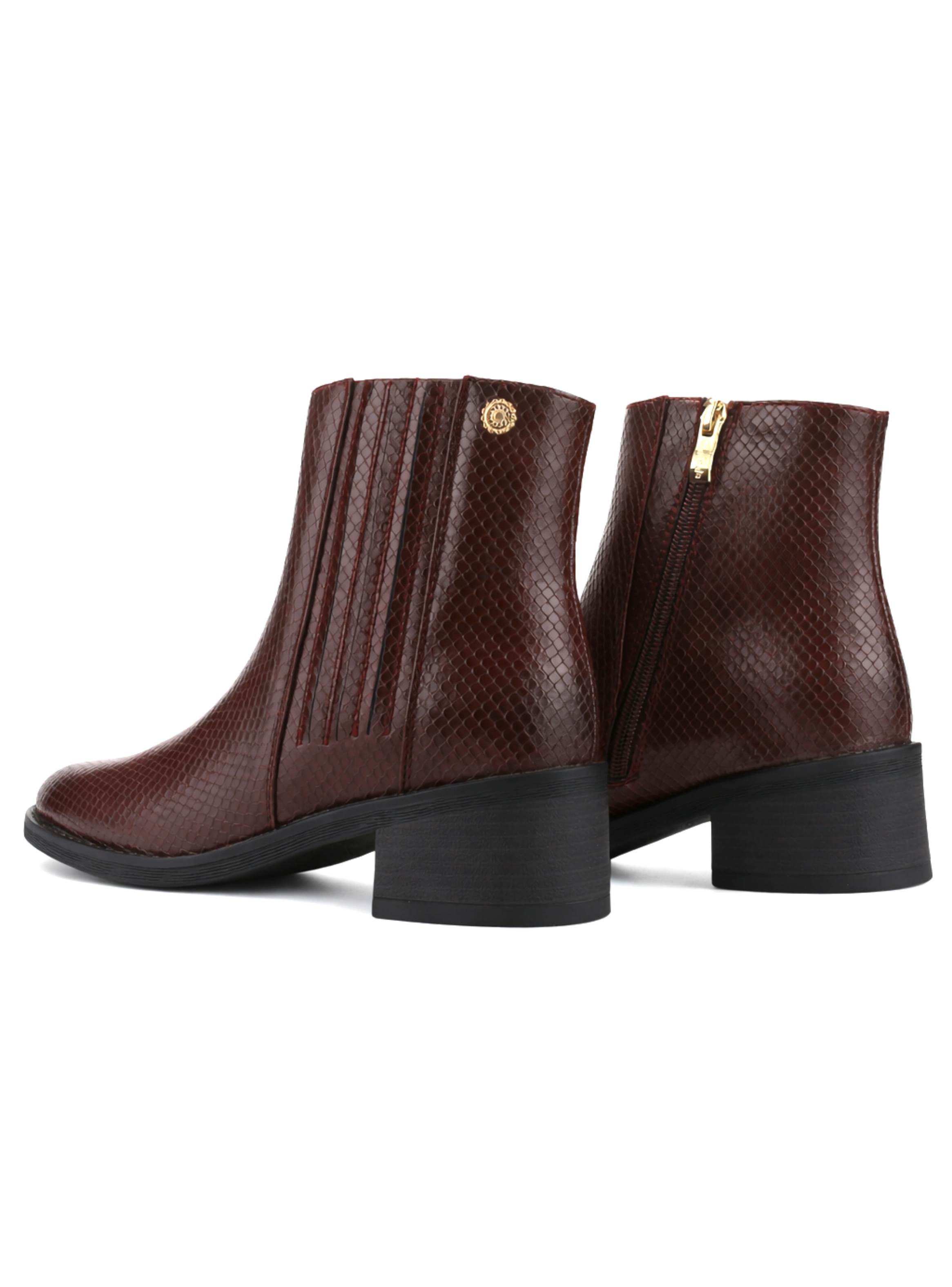 Botin Burdeo Mujer Casual Chalada Trafa-3