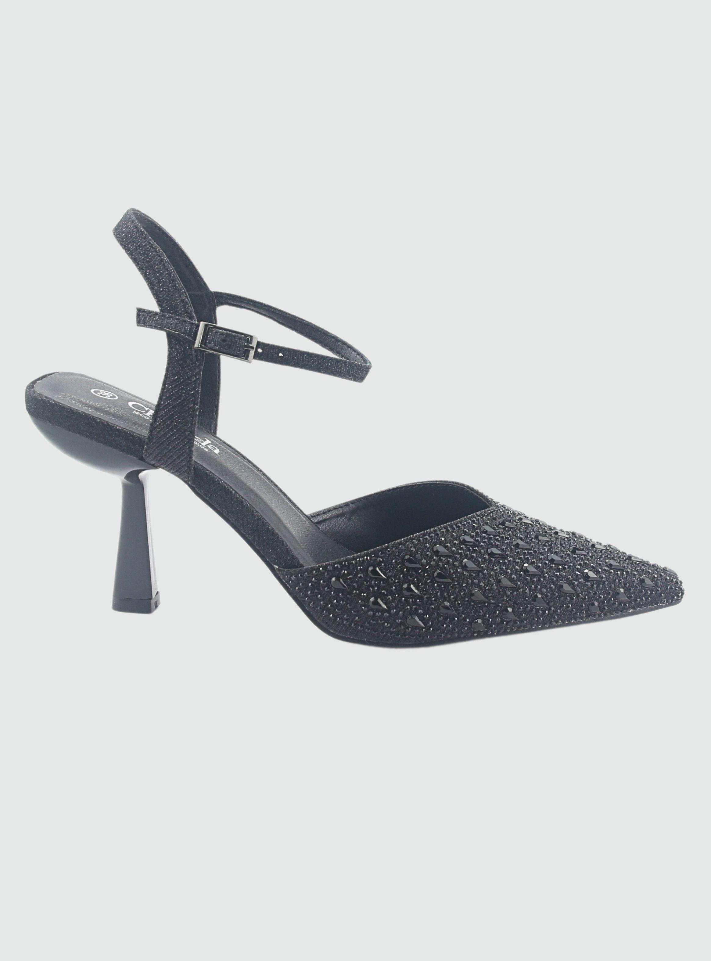 Zapato Negro de Mujer con Taco Rebi-1-0