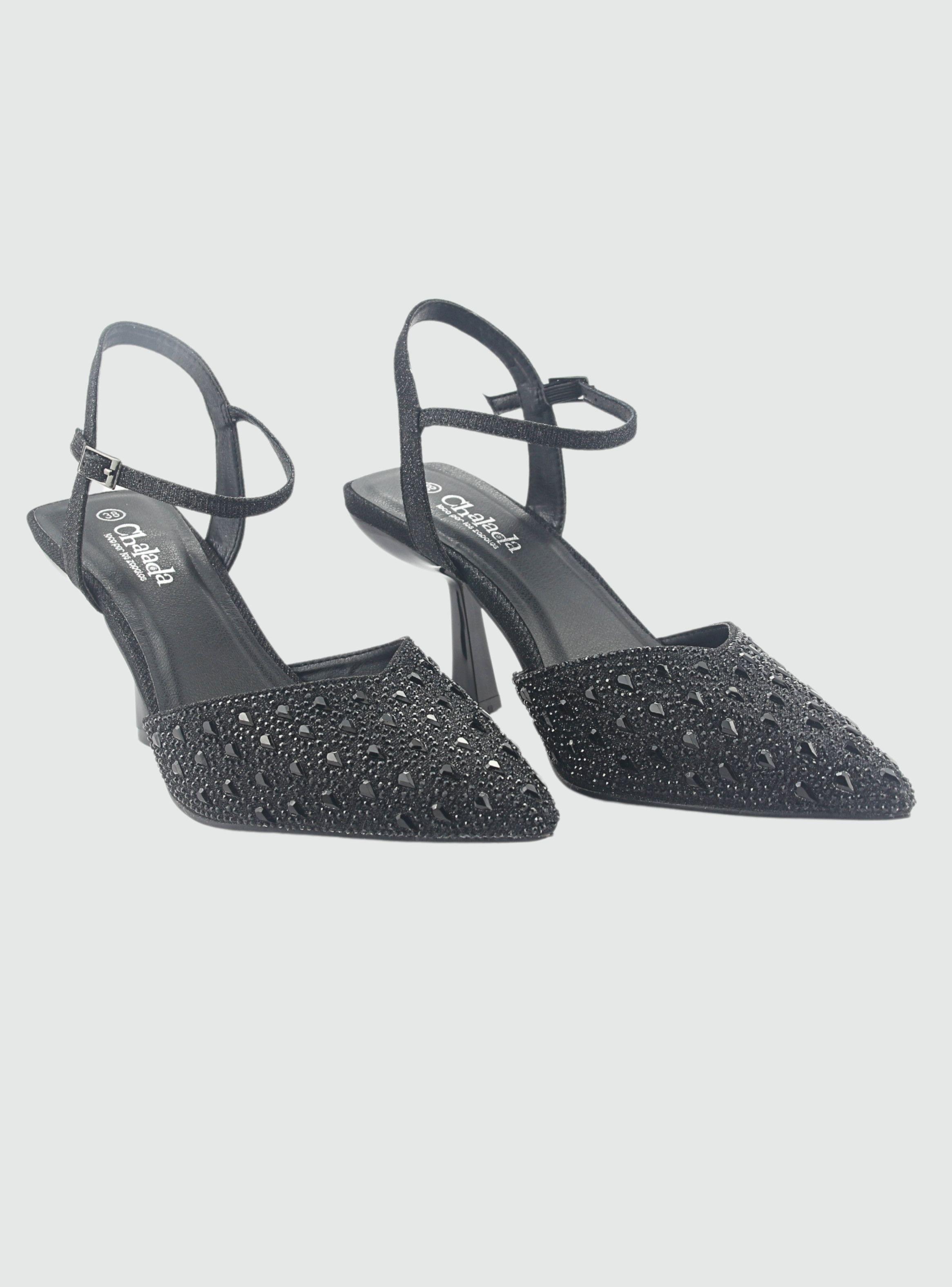 Zapato Negro de Mujer con Taco Rebi-1-4