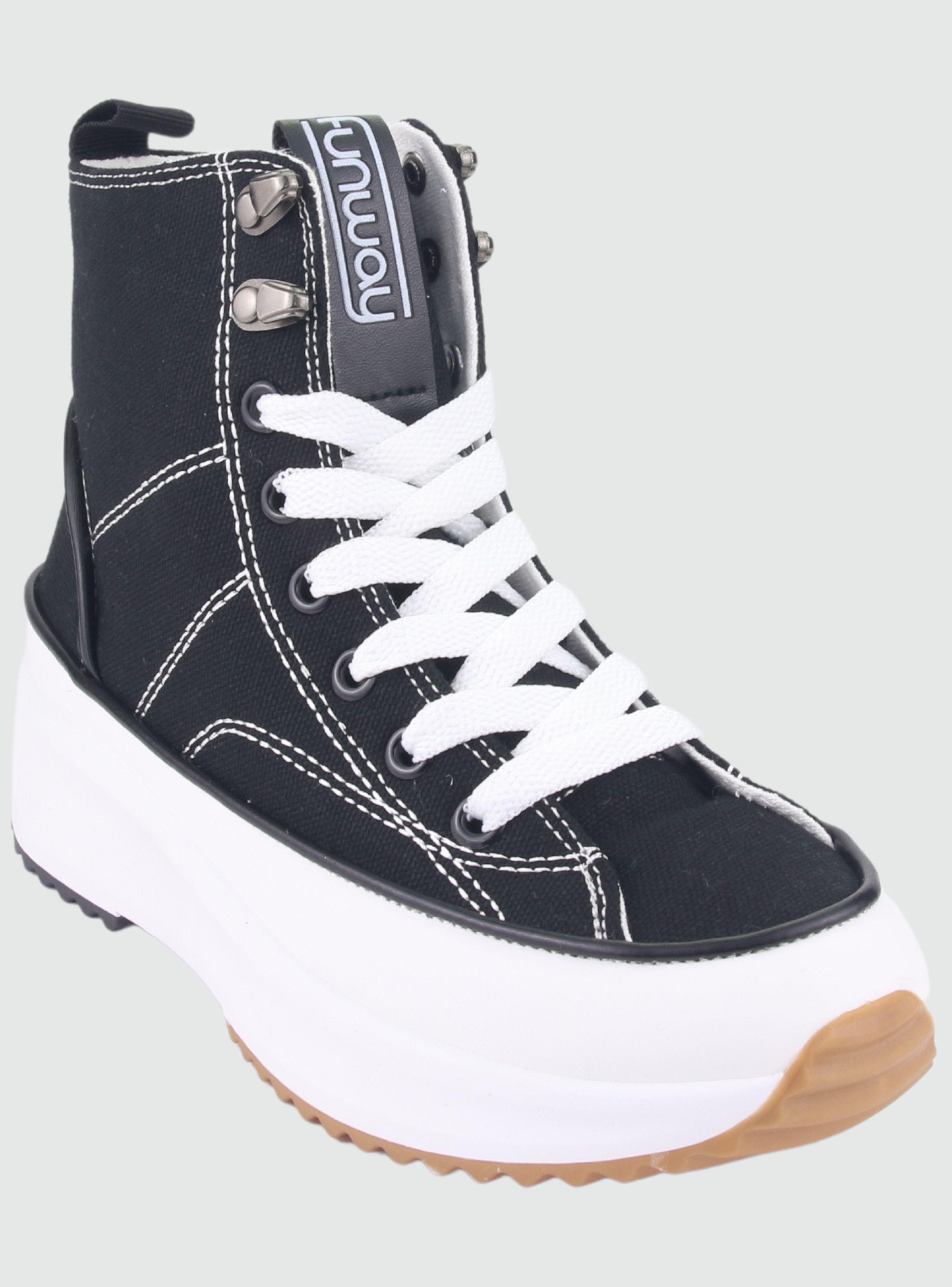 Zapatilla Funway Mujer Biggerh-3 Negro Urbano-2