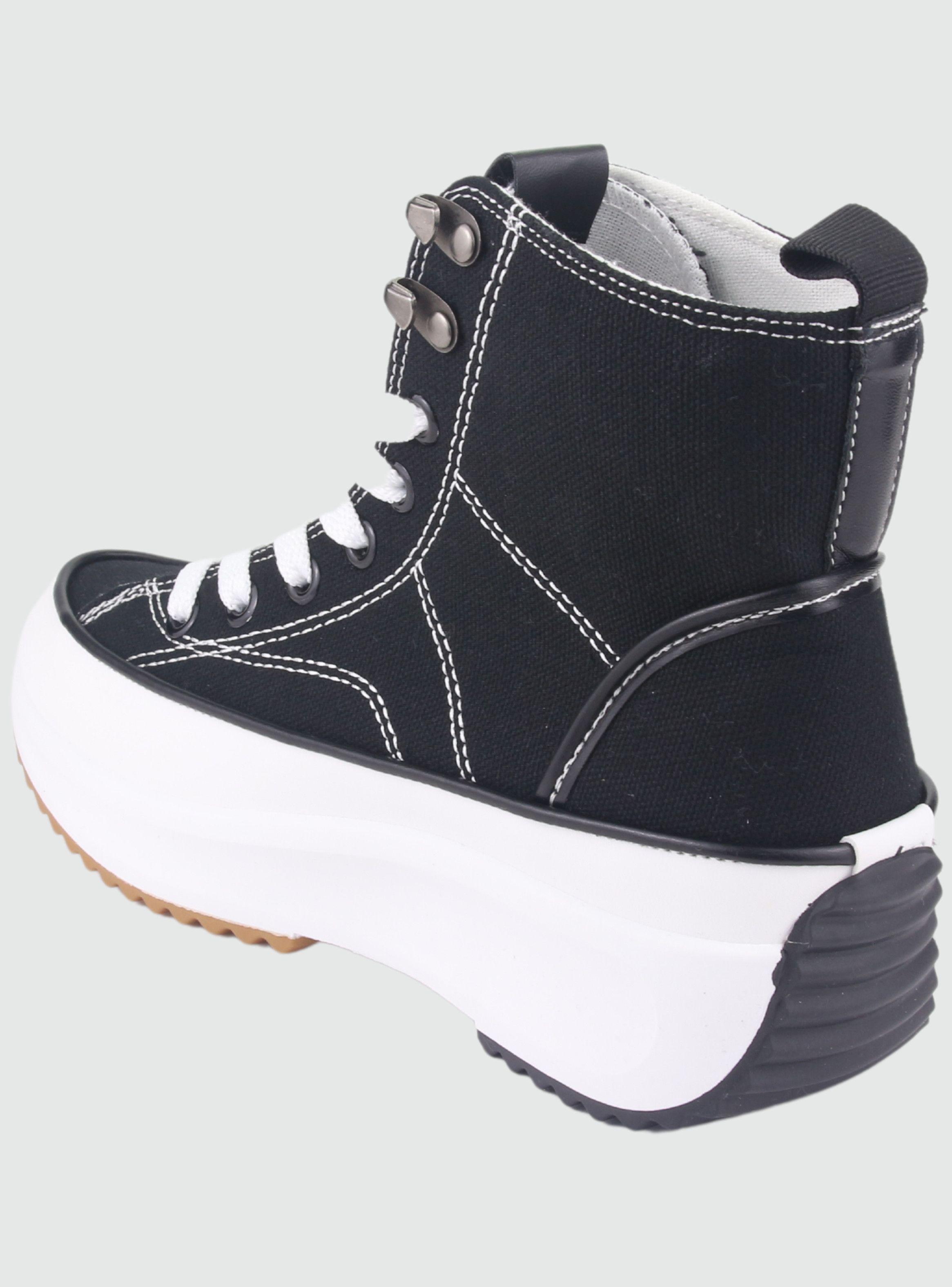 Zapatilla Funway Mujer Biggerh-3 Negro Urbano-3