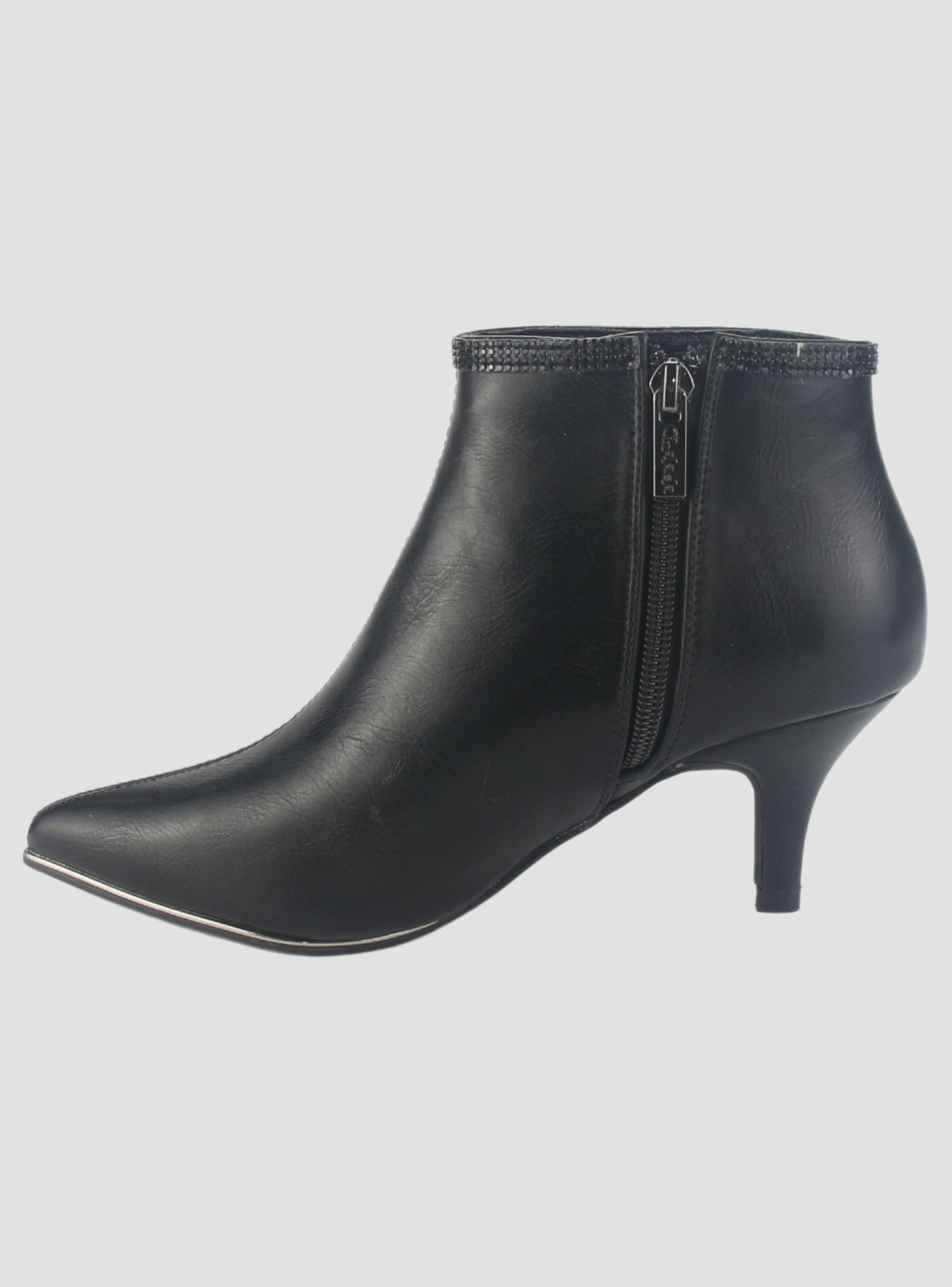 Botin Chalada Mujer Plos-66 Negro Casual-1