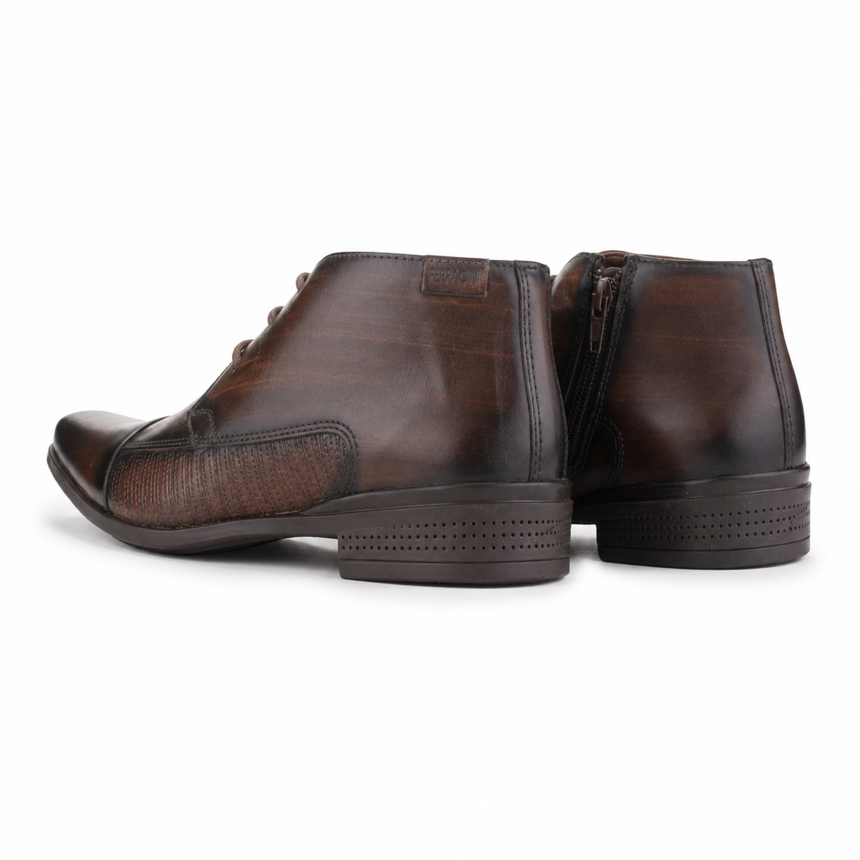 Botin Ferracini Hombre 4363 Frankfurt Tostado Casual-6