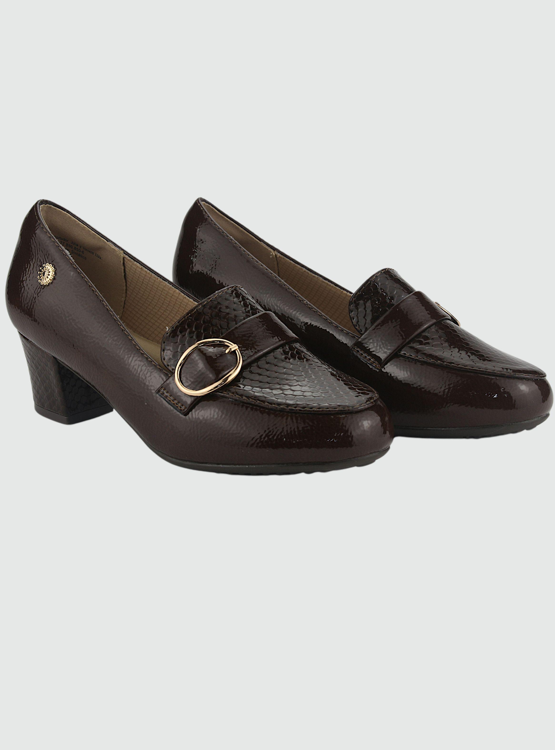 Mocasin Chalada Mujer Flexi-46 Café Casual-4