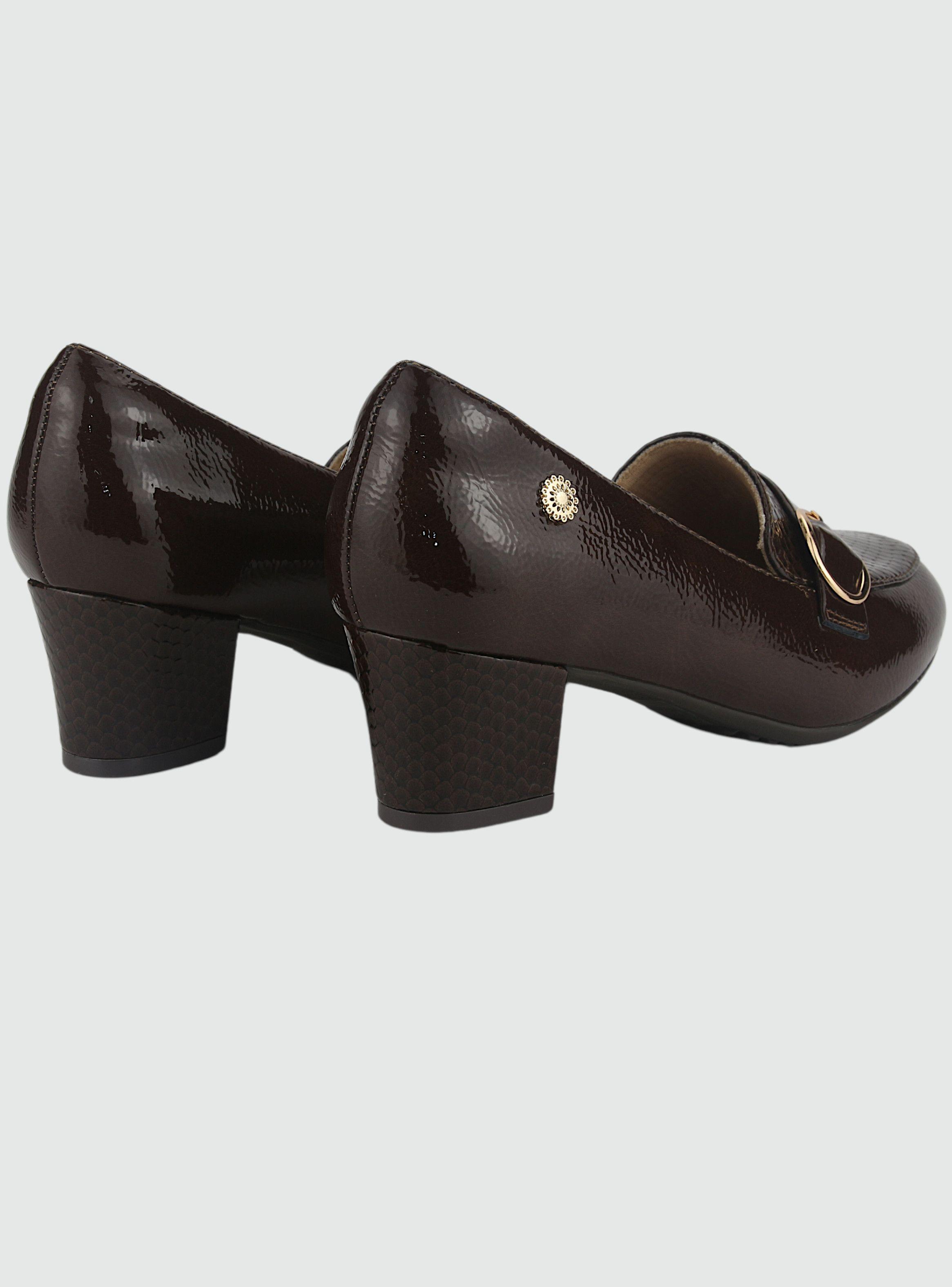 Mocasin Chalada Mujer Flexi-46 Café Casual-5