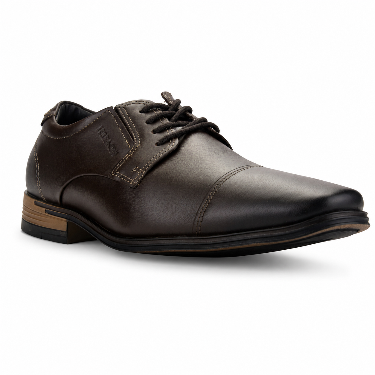 Zapato de Hombre Café Casual Ferracini 6214 Porto-2