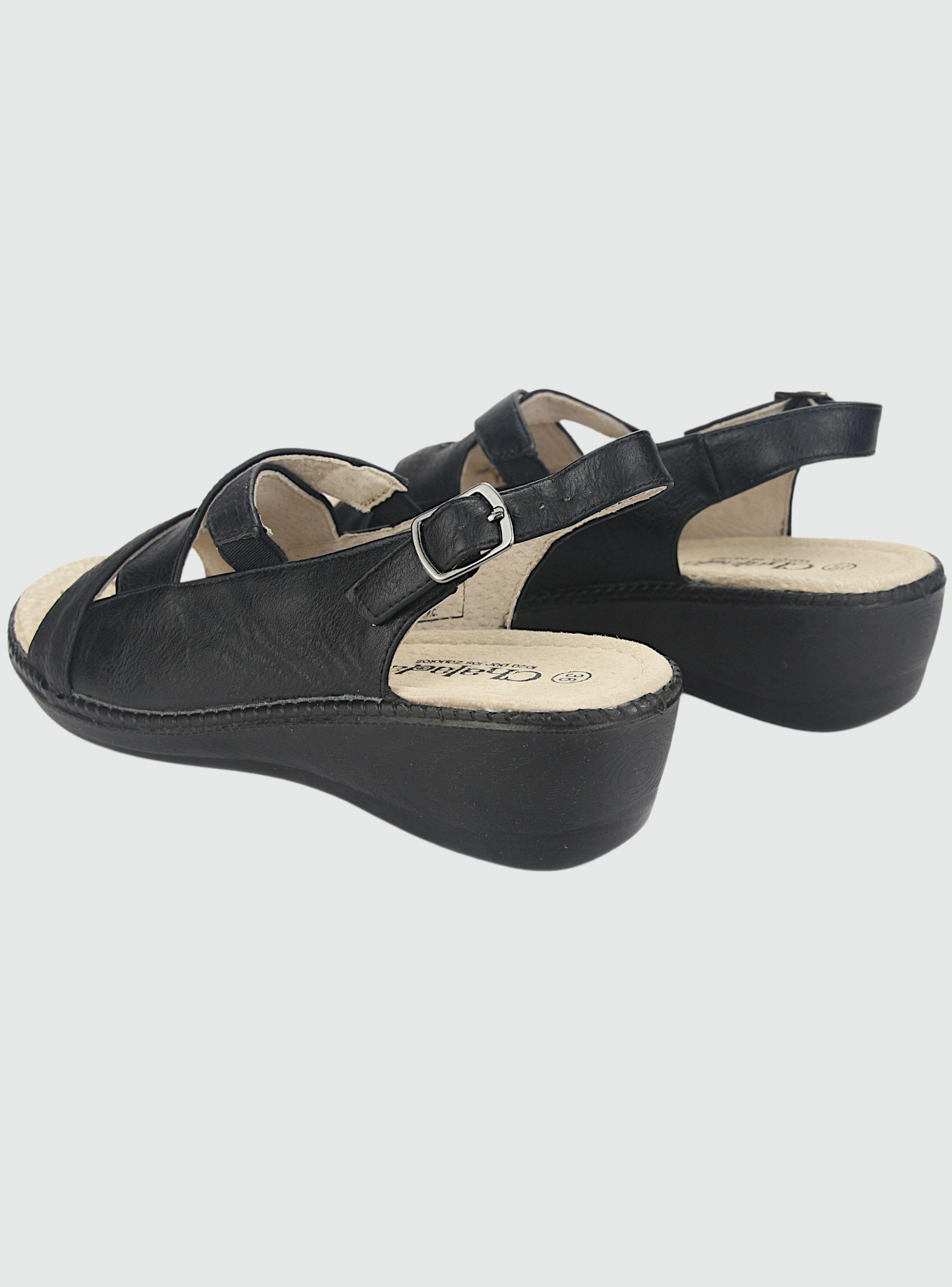 Sandalia Chalada Mujer Lupe-1 Negro Comfort-5