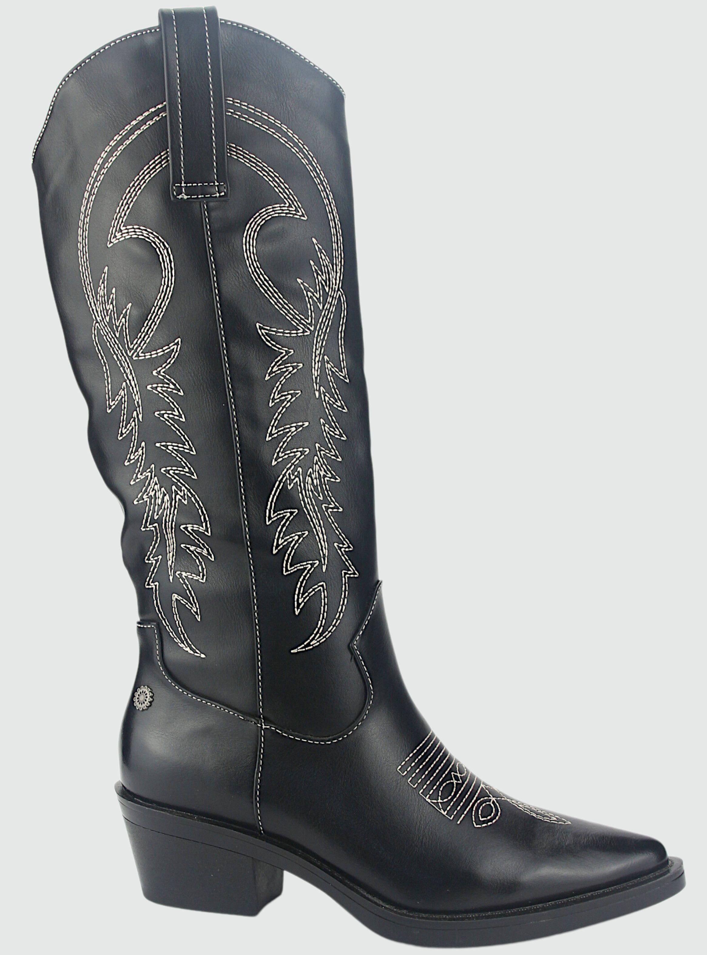 Bota Chalada Mujer West-20 Negro Casual-0