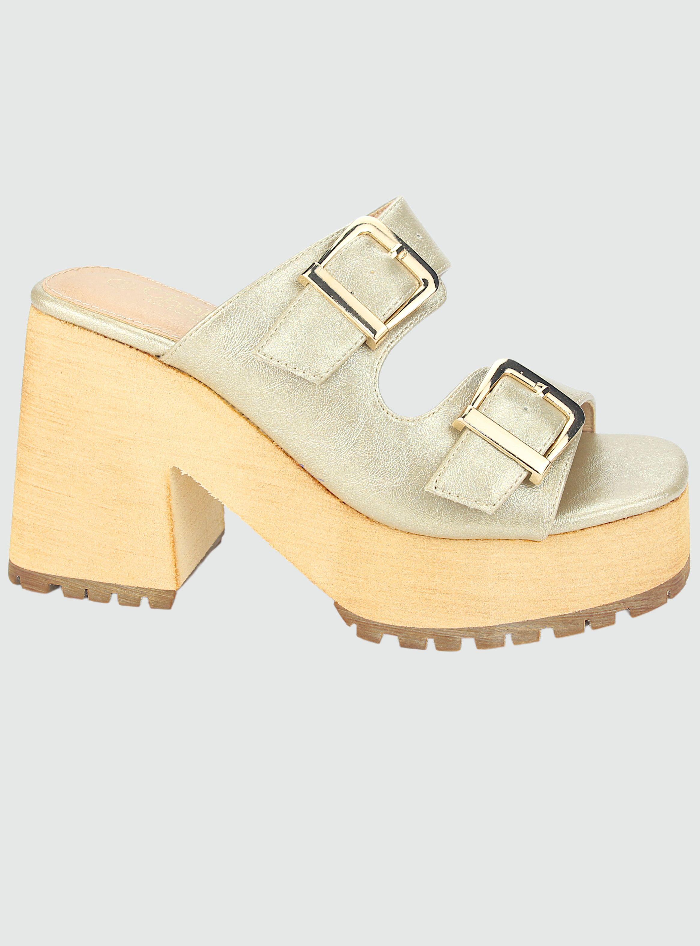 Sandalia Chalada Mujer Viva-5 Dorado Casual-0