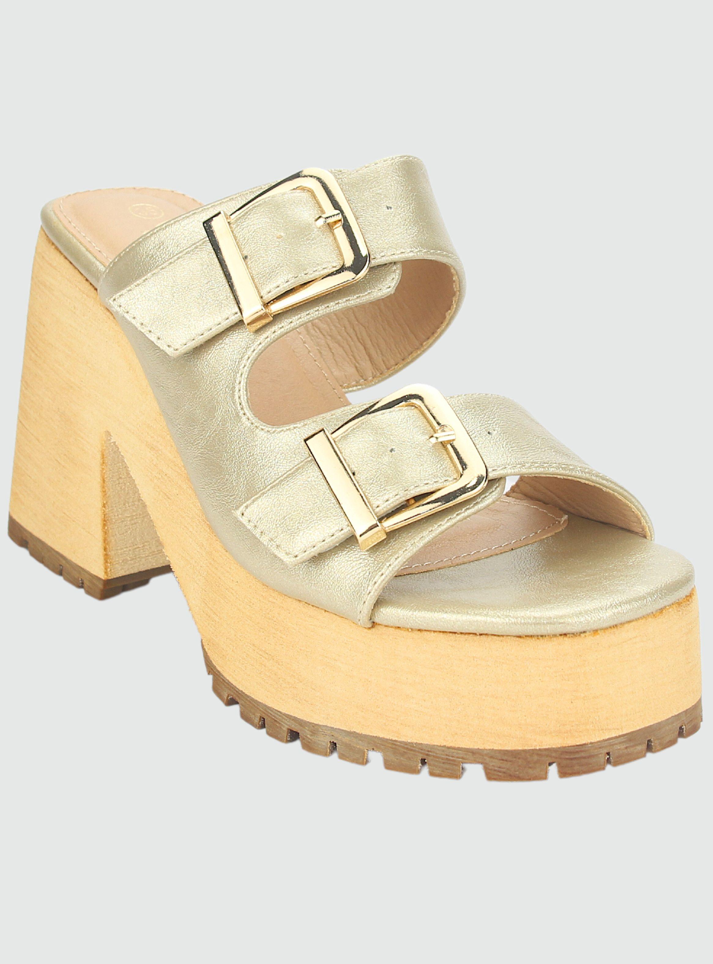 Sandalia Chalada Mujer Viva-5 Dorado Casual-2