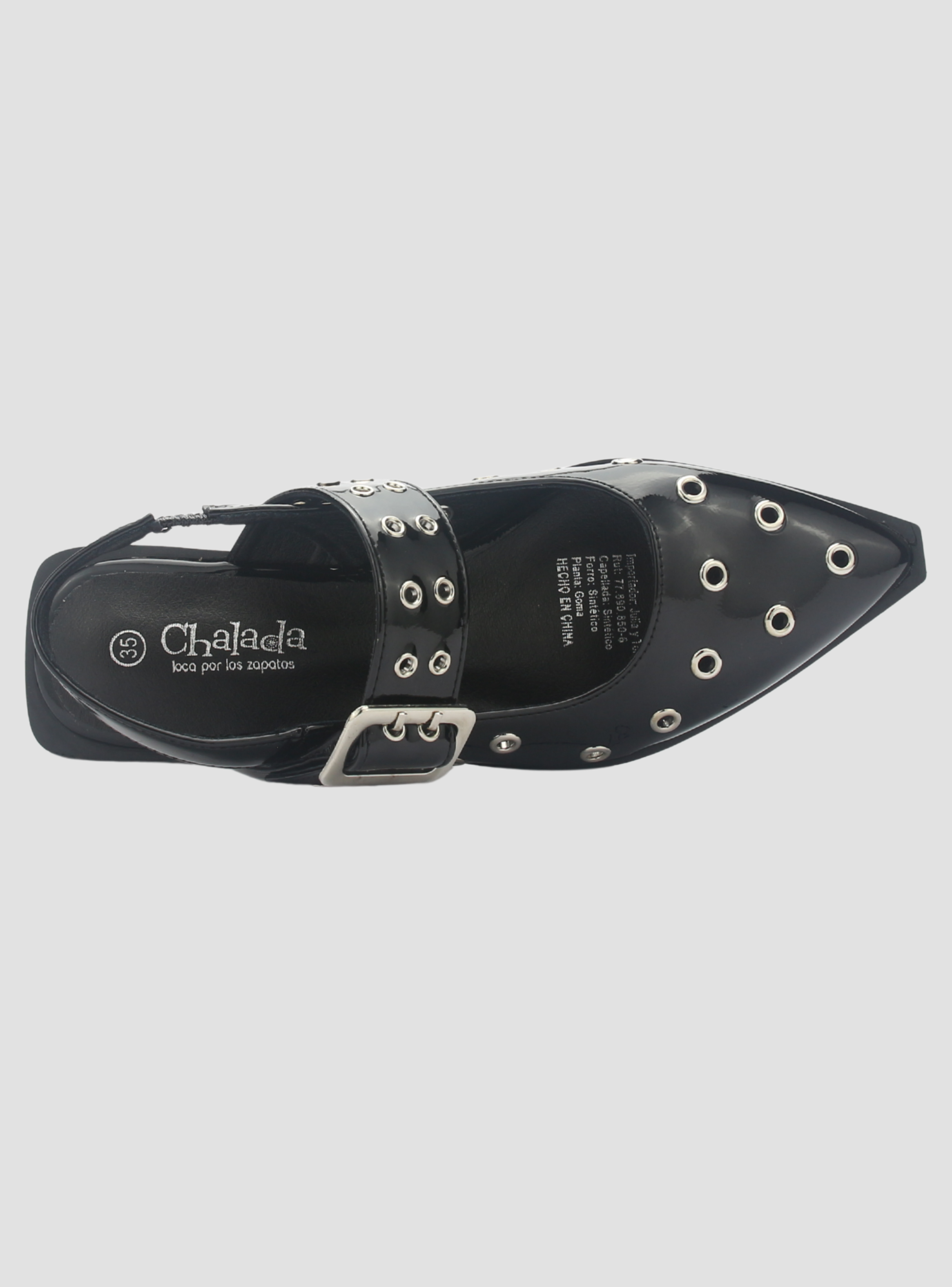 Ballerina Mujer Chalada Slik-20 Negro Casual-4